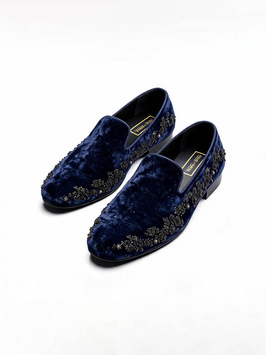 Midnight Royale Velvet Loafers