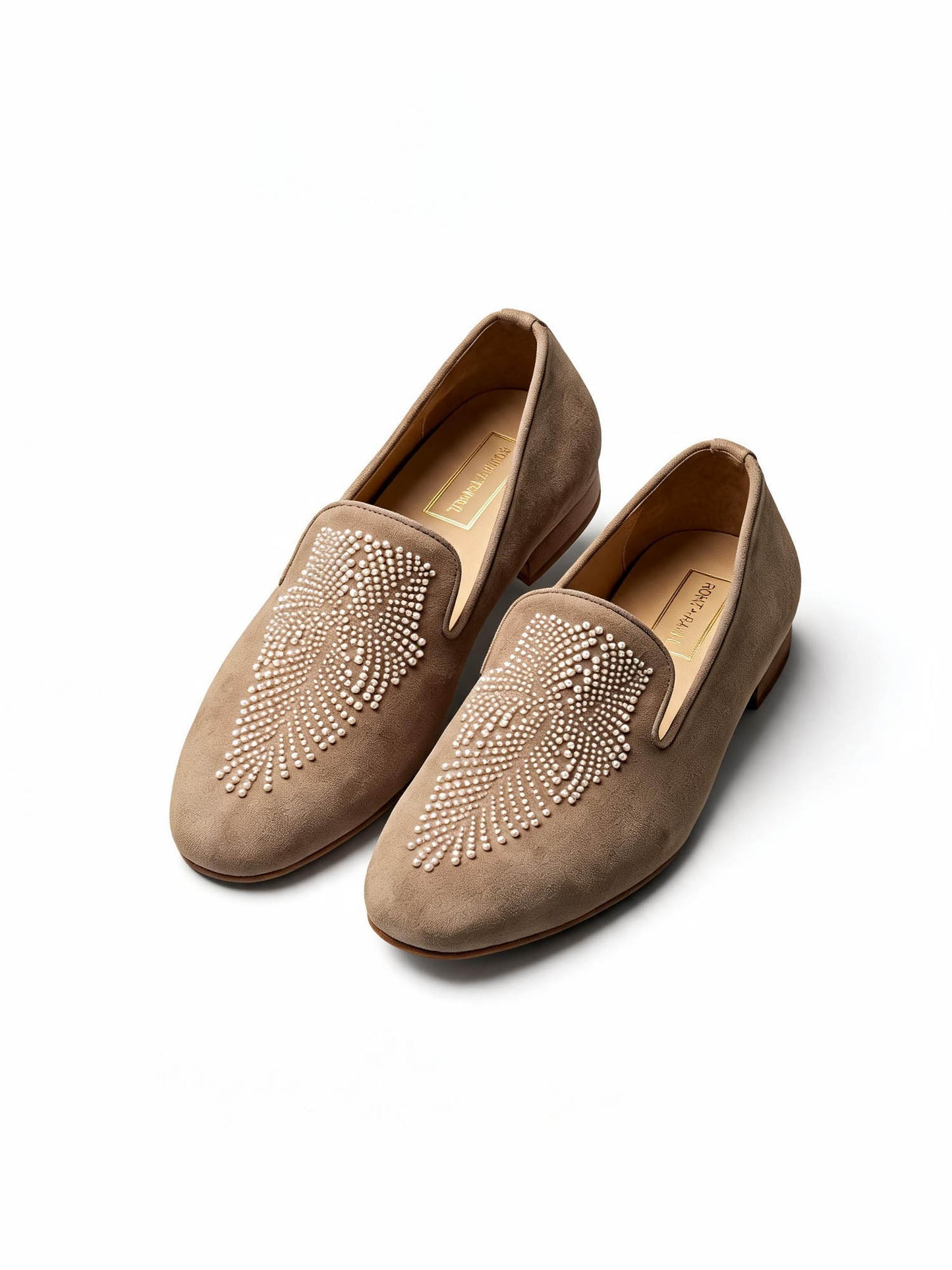 Sandstone embroidered Loafers