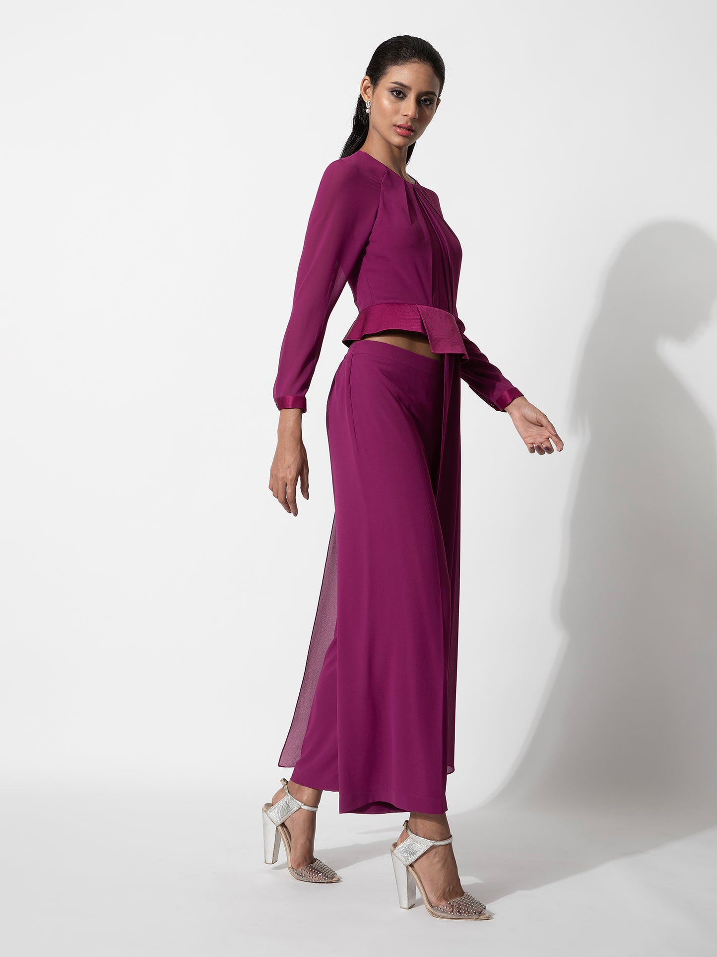 Asymmetrical Peplum Top