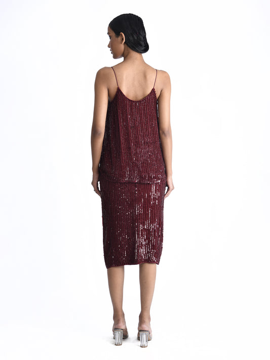 Arrow Sequins Swing Top