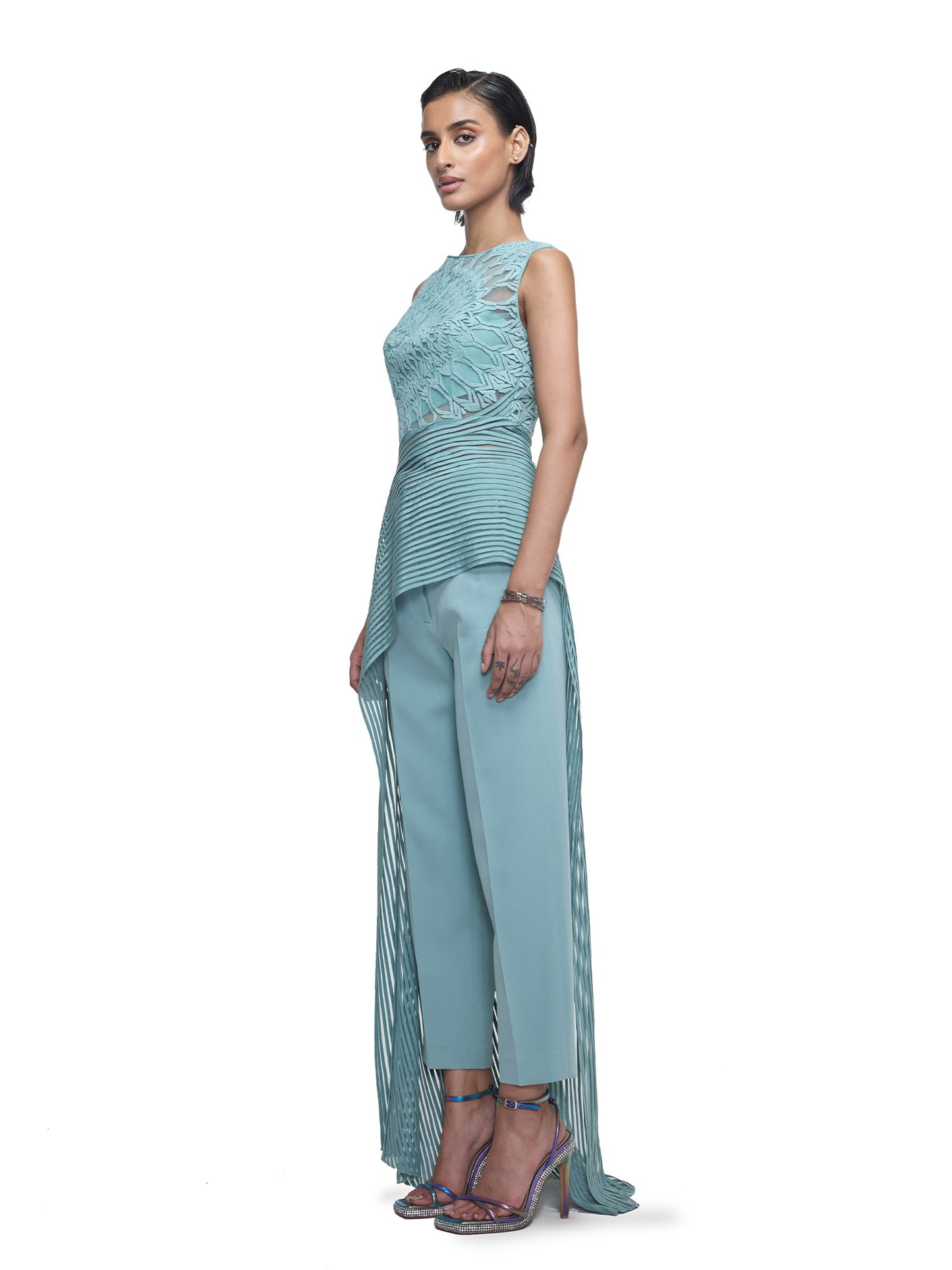 Asymmetric Beaded Top
