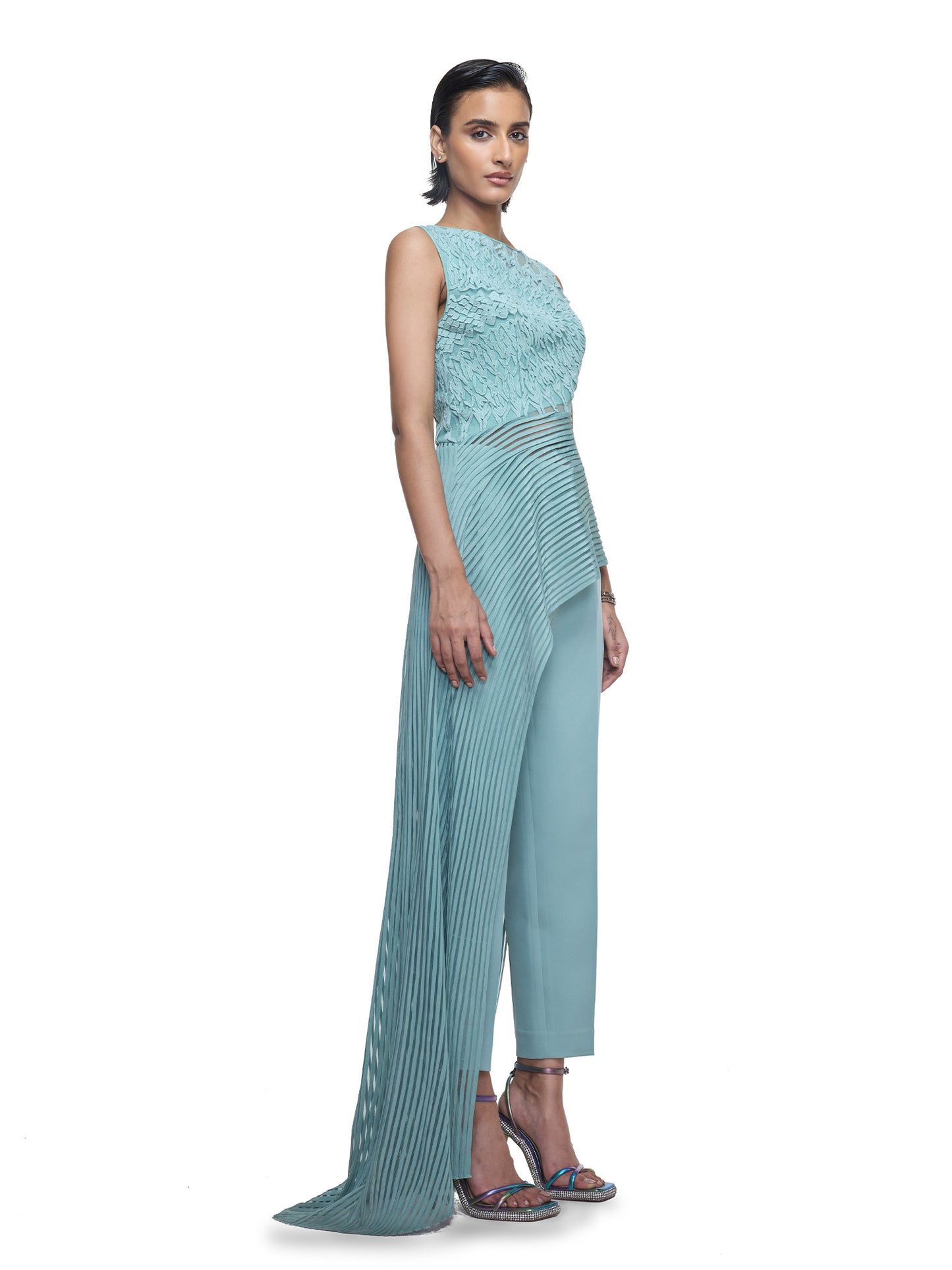 Asymmetric Beaded Top
