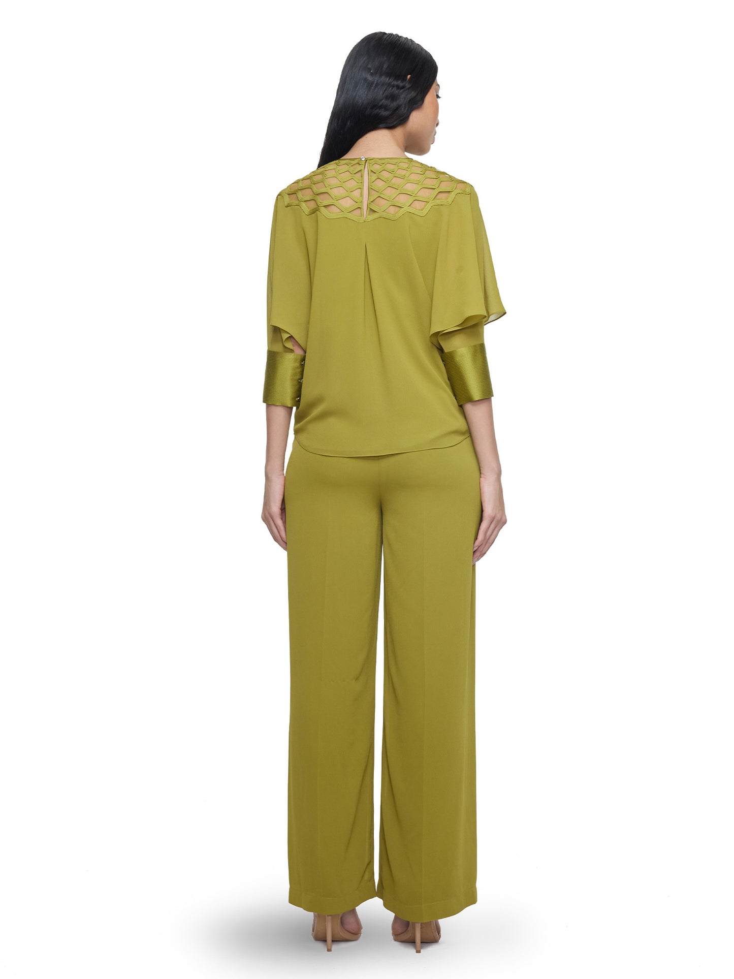 Embellished Cutwork Top