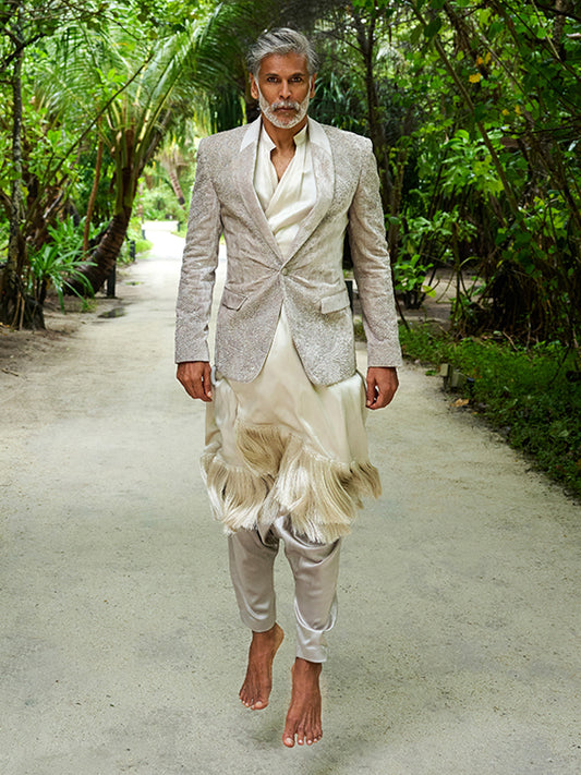 Milind Soman ⢠In Basilica Tuxedo