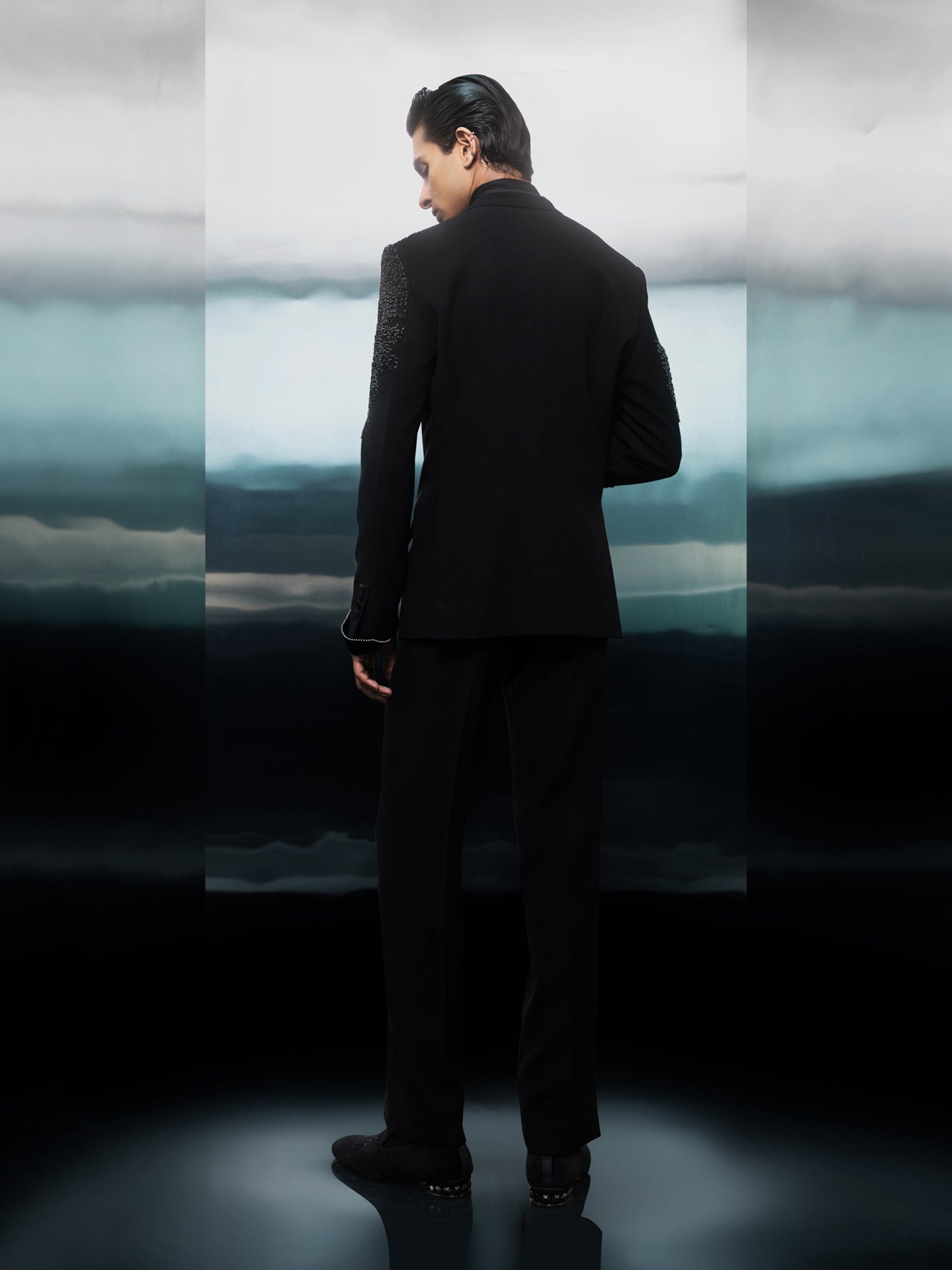 Obsidian Bloom Embroidered Tuxedo