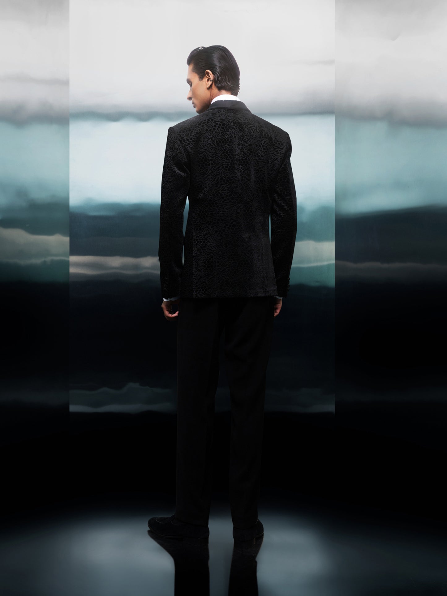 Midnight Velvet Mosaic Tuxedo