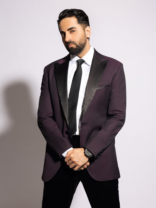 Ayushmann Khurrana ⢠In Classic Satin Lapel Tuxedo