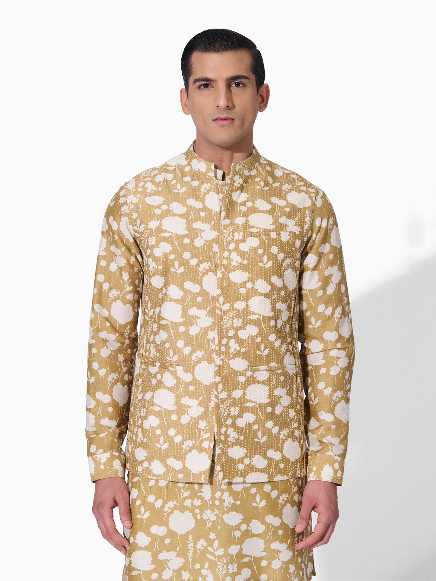 Floral Printed Bundi Set