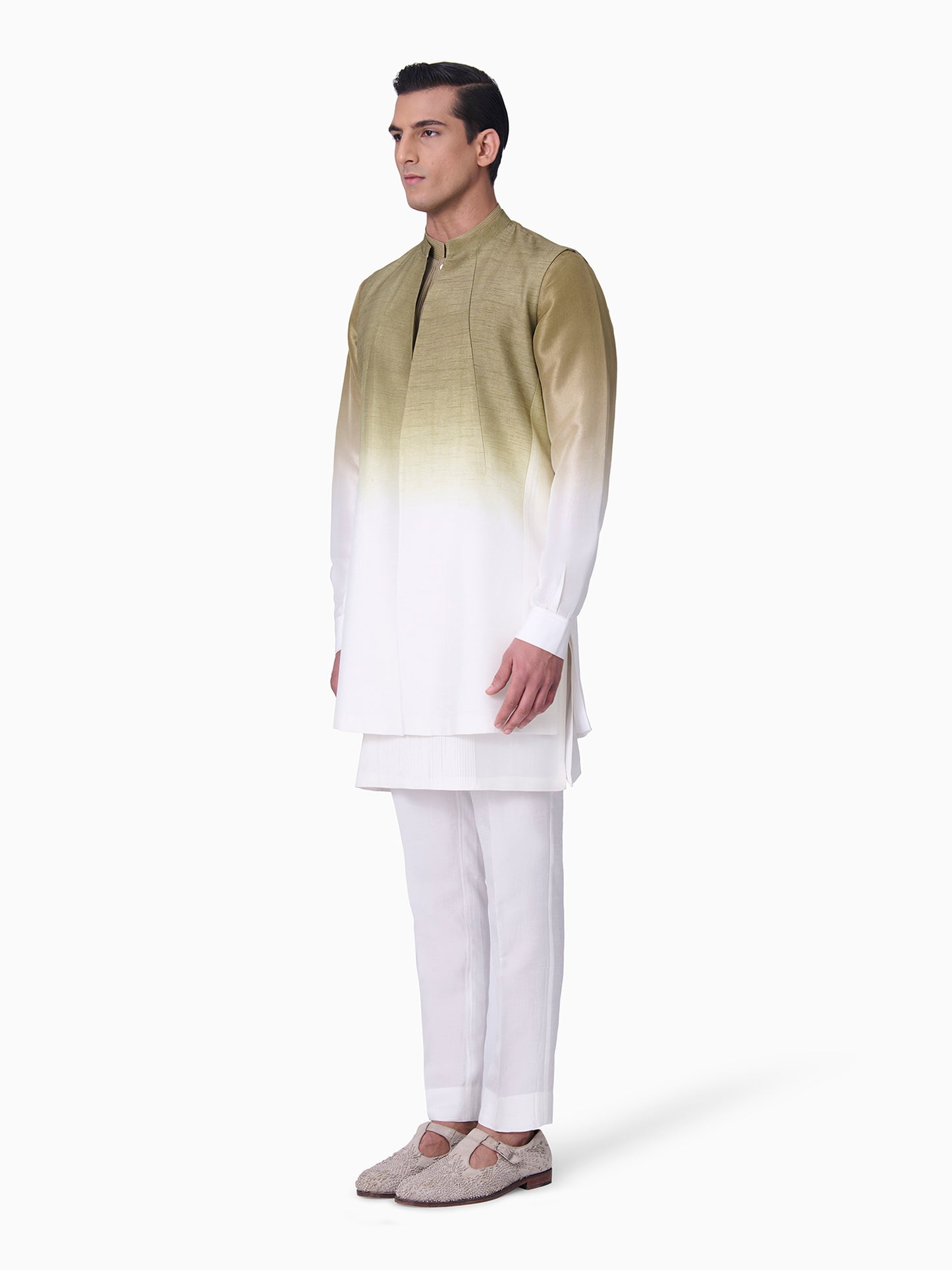 Leaf Green Ombre Bundi Set