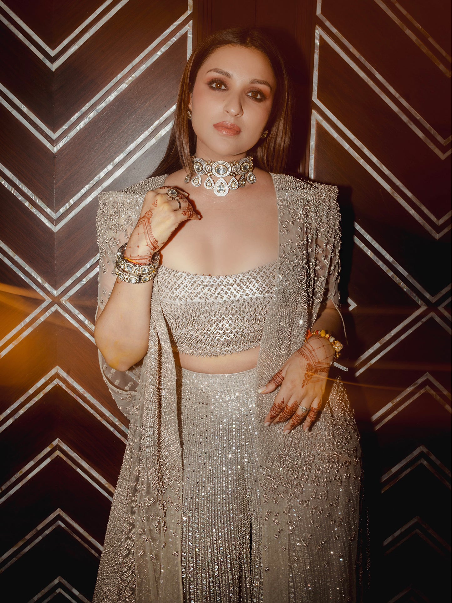 Parineeti Chopra In Greco Cape Set