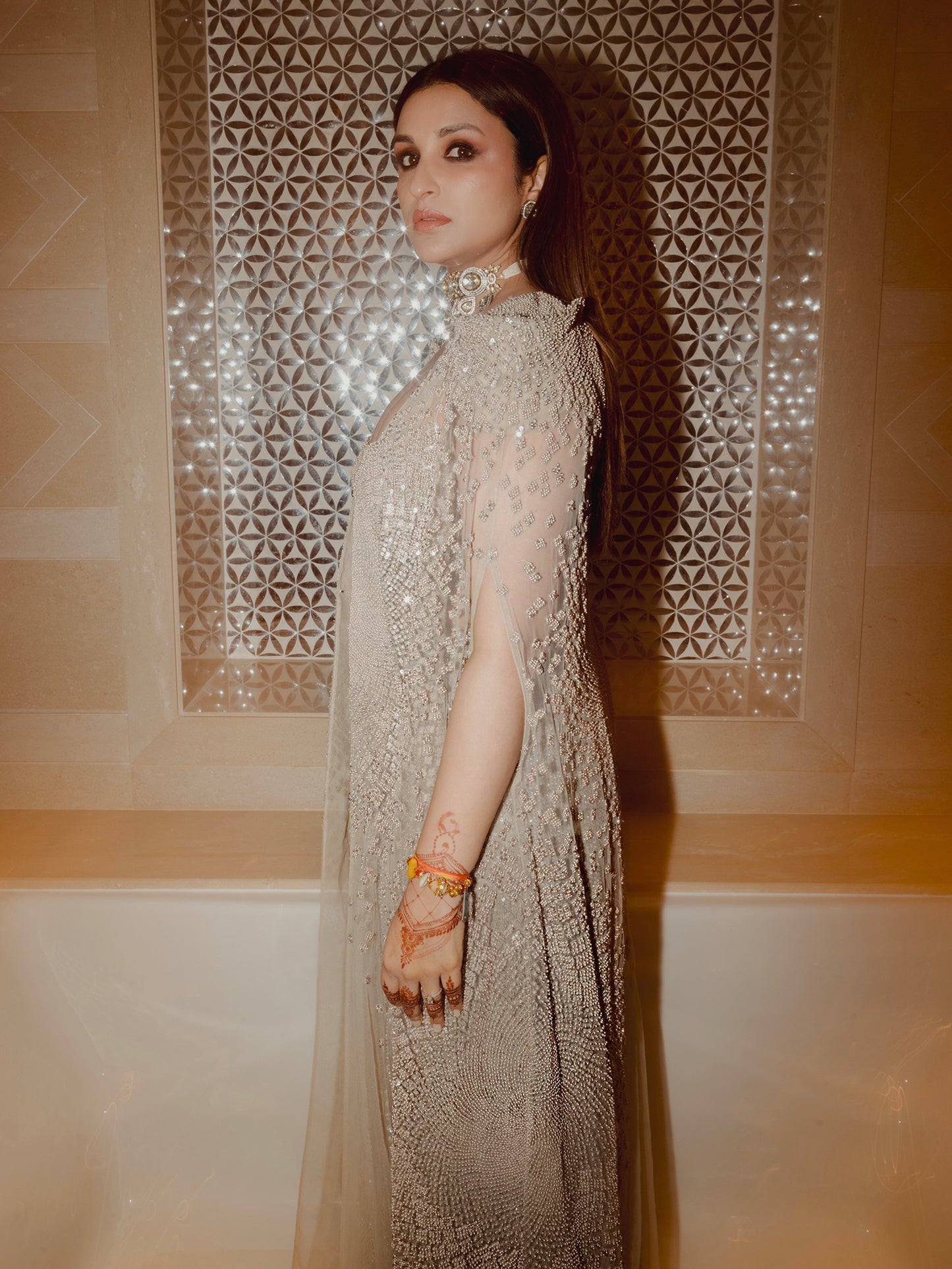 Parineeti Chopra In Greco Cape Set