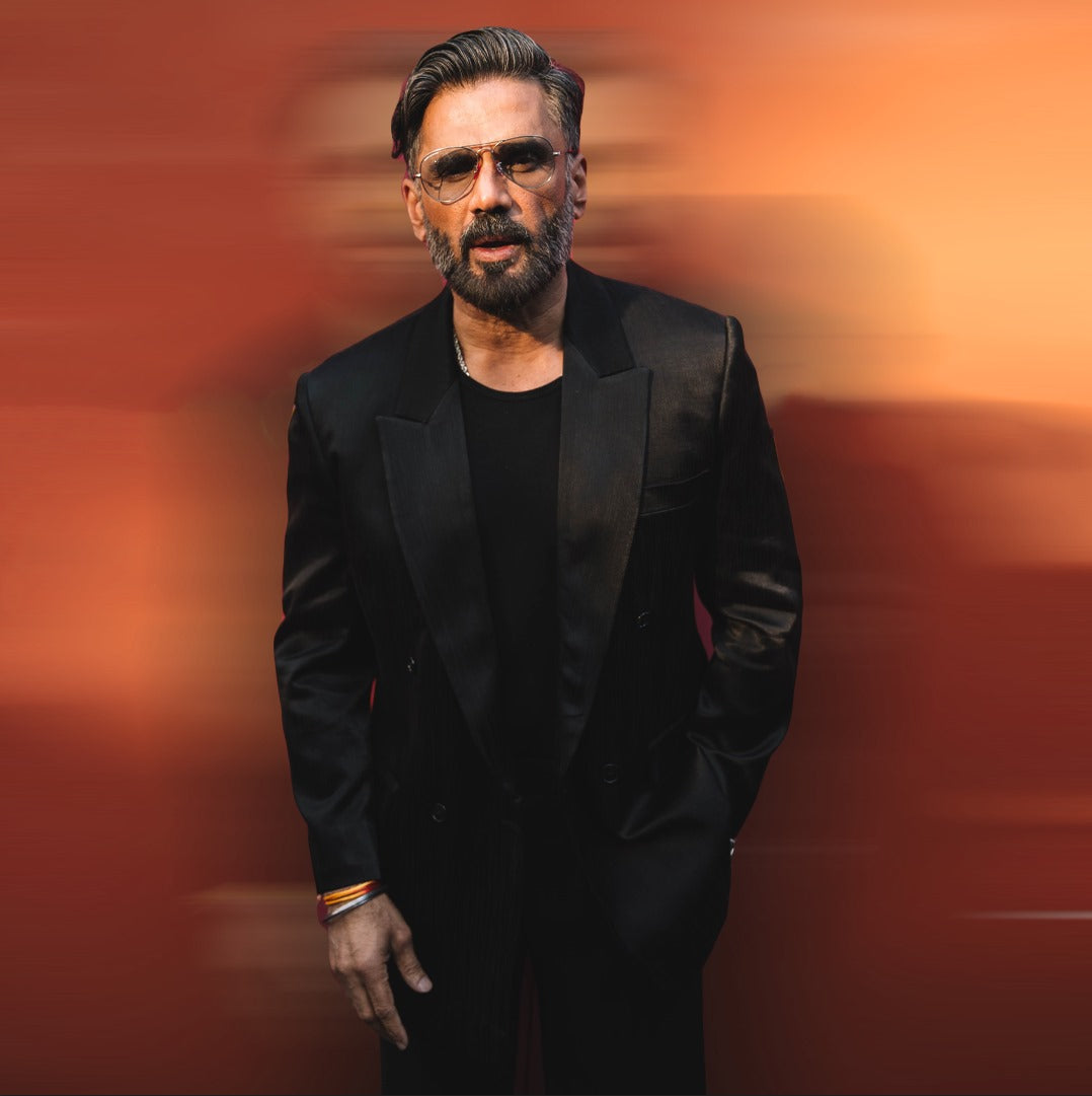 Suniel Shetty In Nocturnal Tuxedo