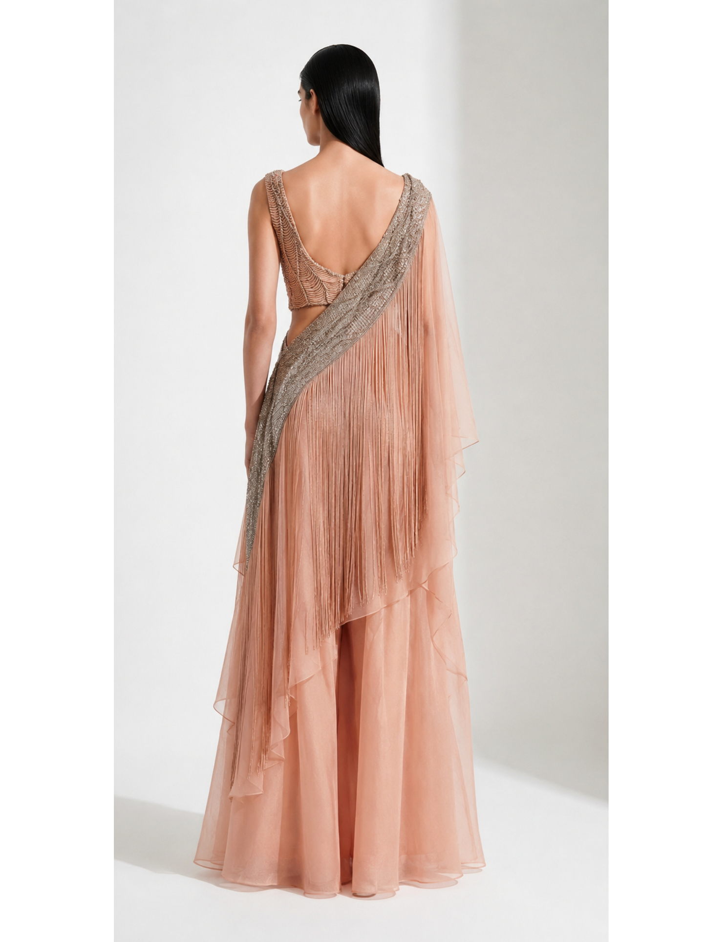 Aurora Fringe Lehenga Set