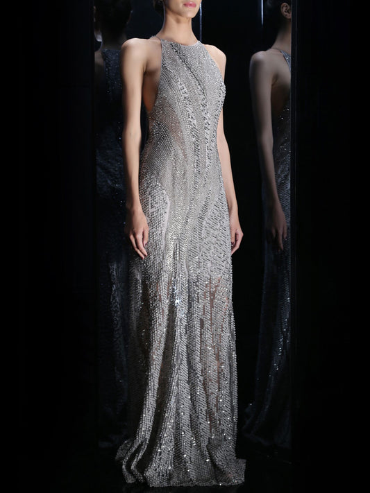 Mira Rajput ⢠In Venus Silver Embellished Gown
