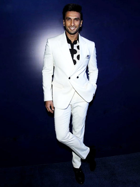 Ranveer Singh In White Suit