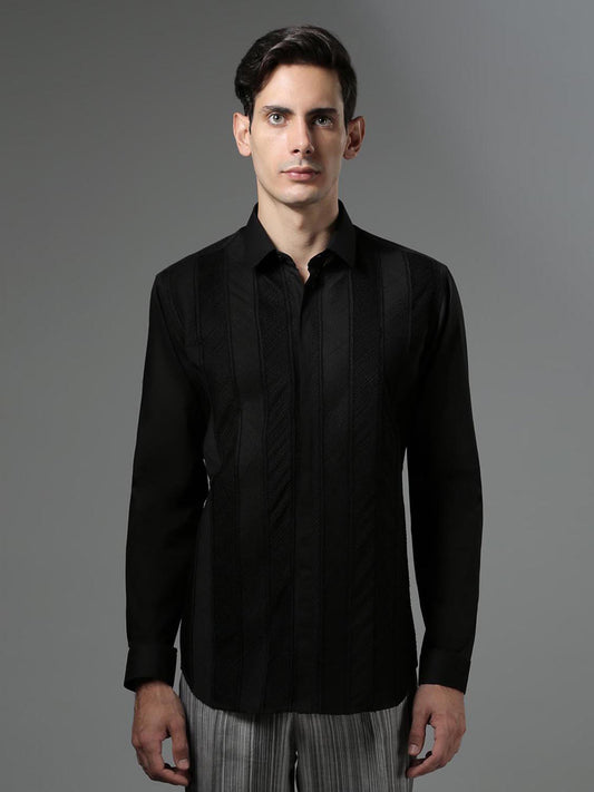Herringbone Pintuck Shirt