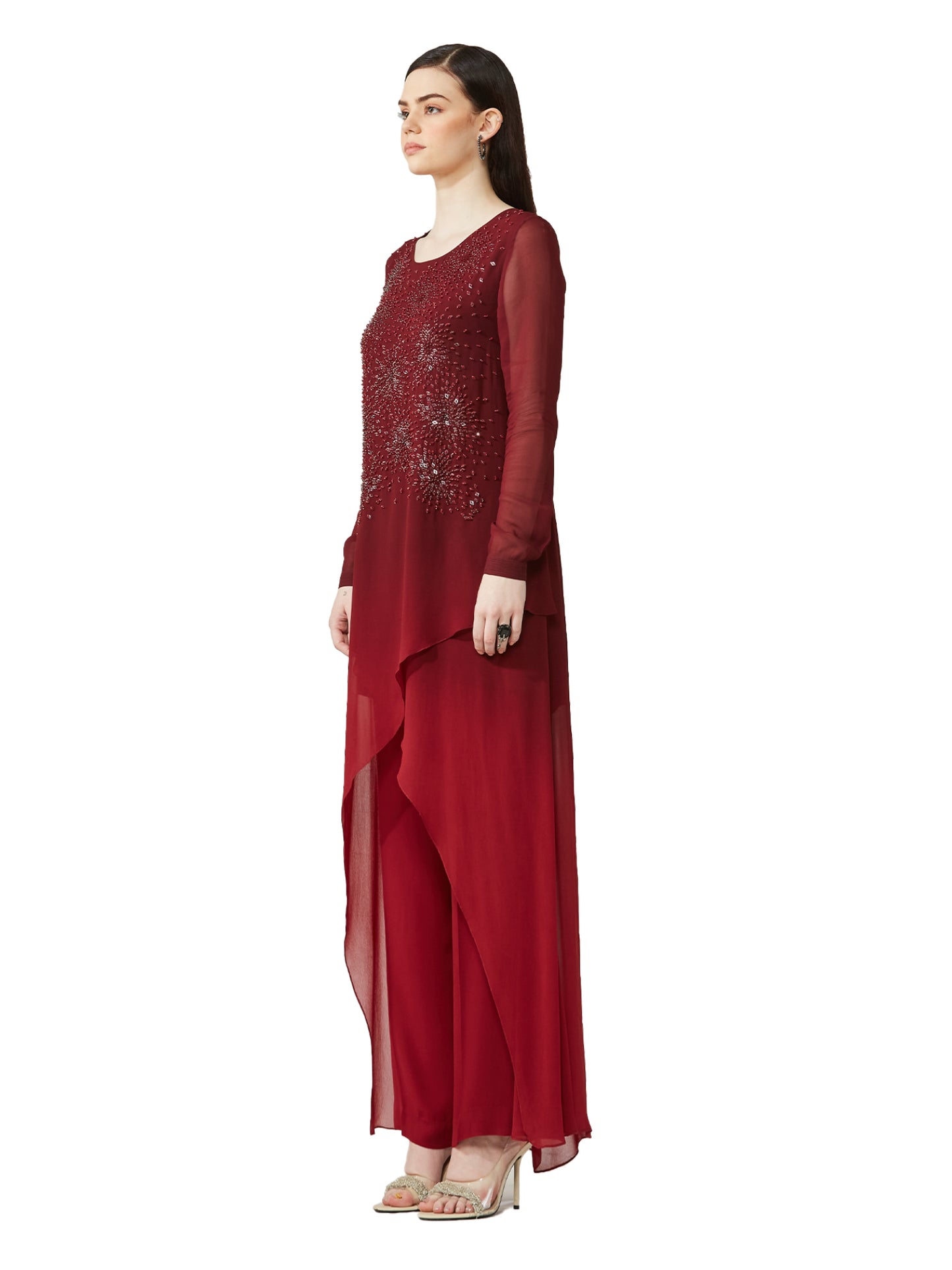 Overlap Asymmetric Ombre Top