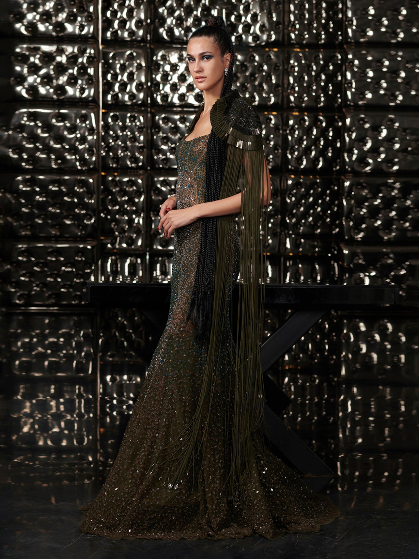Starry Glitch Gown