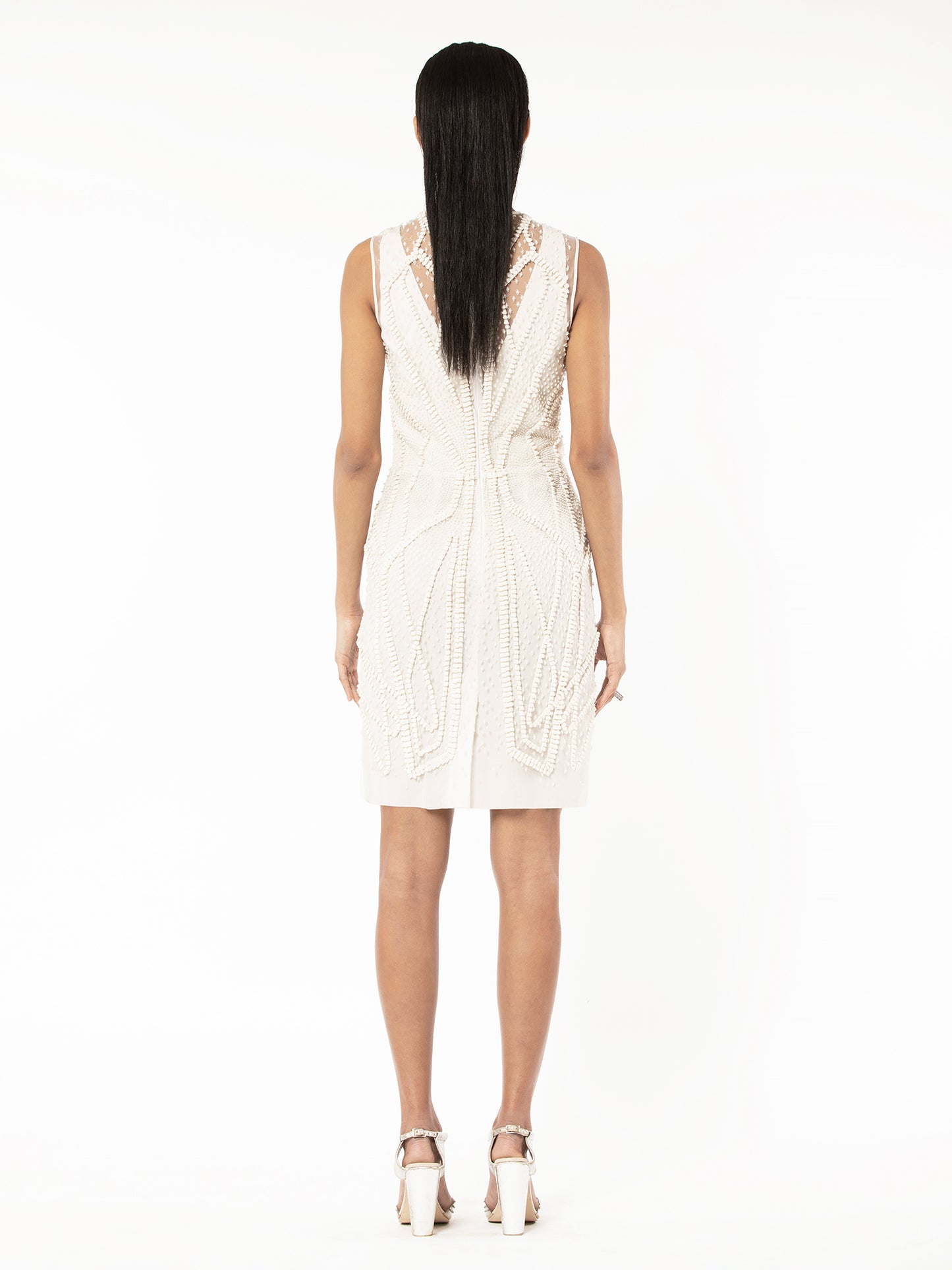 Off White Short Dress