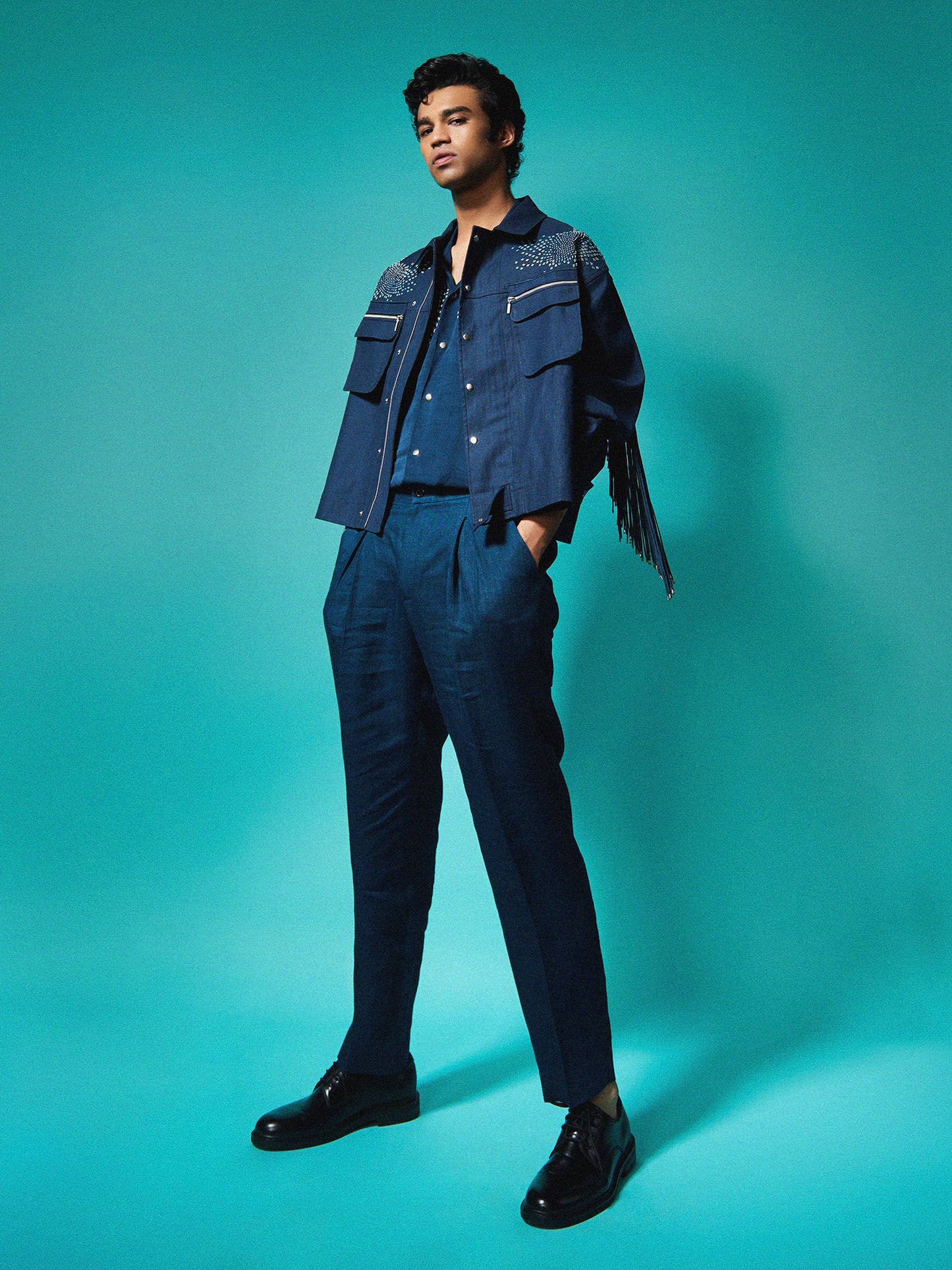 Babil Khan In Jacket With Pastel Tassels