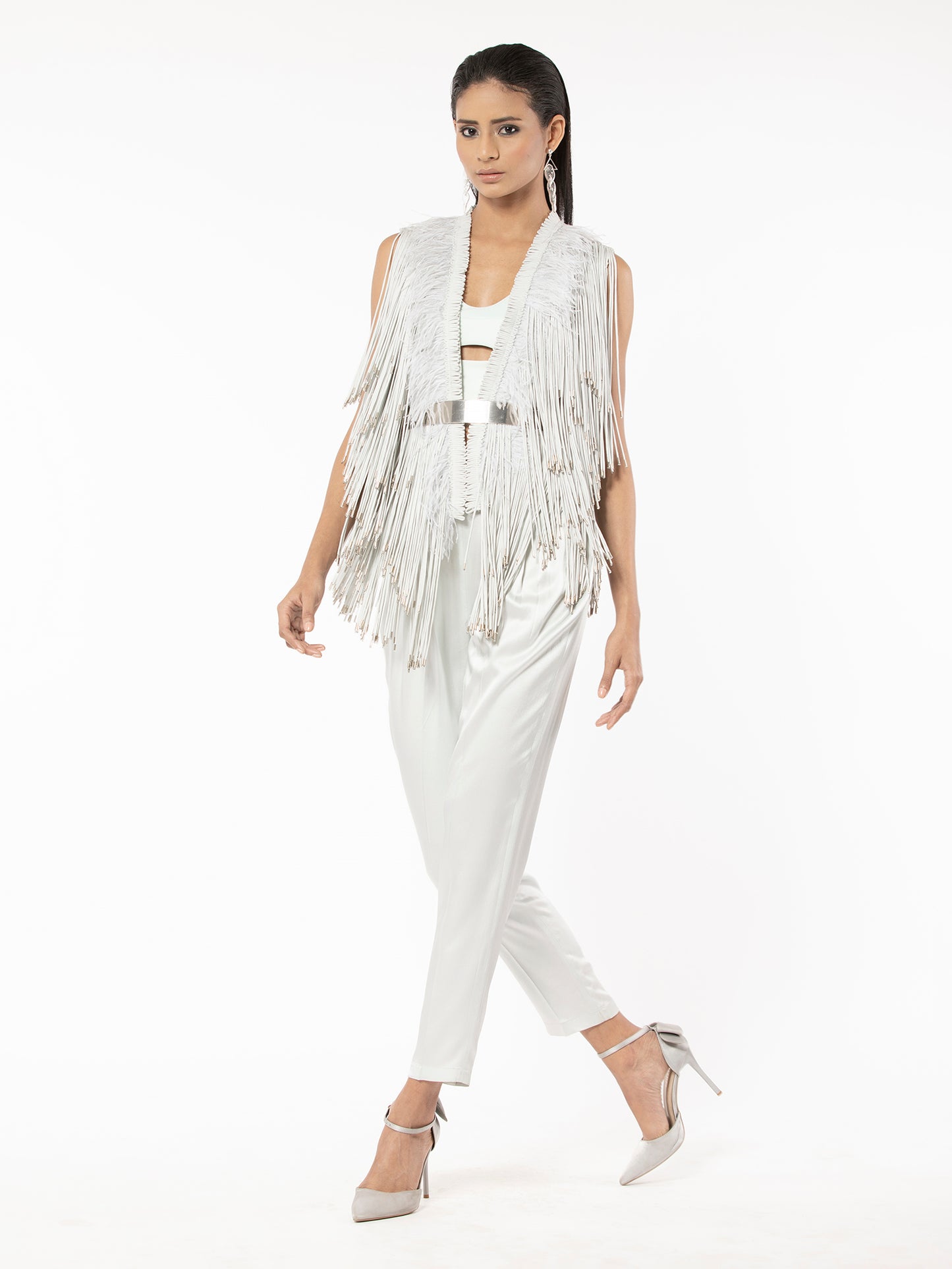 Camellia Fringe Jacket