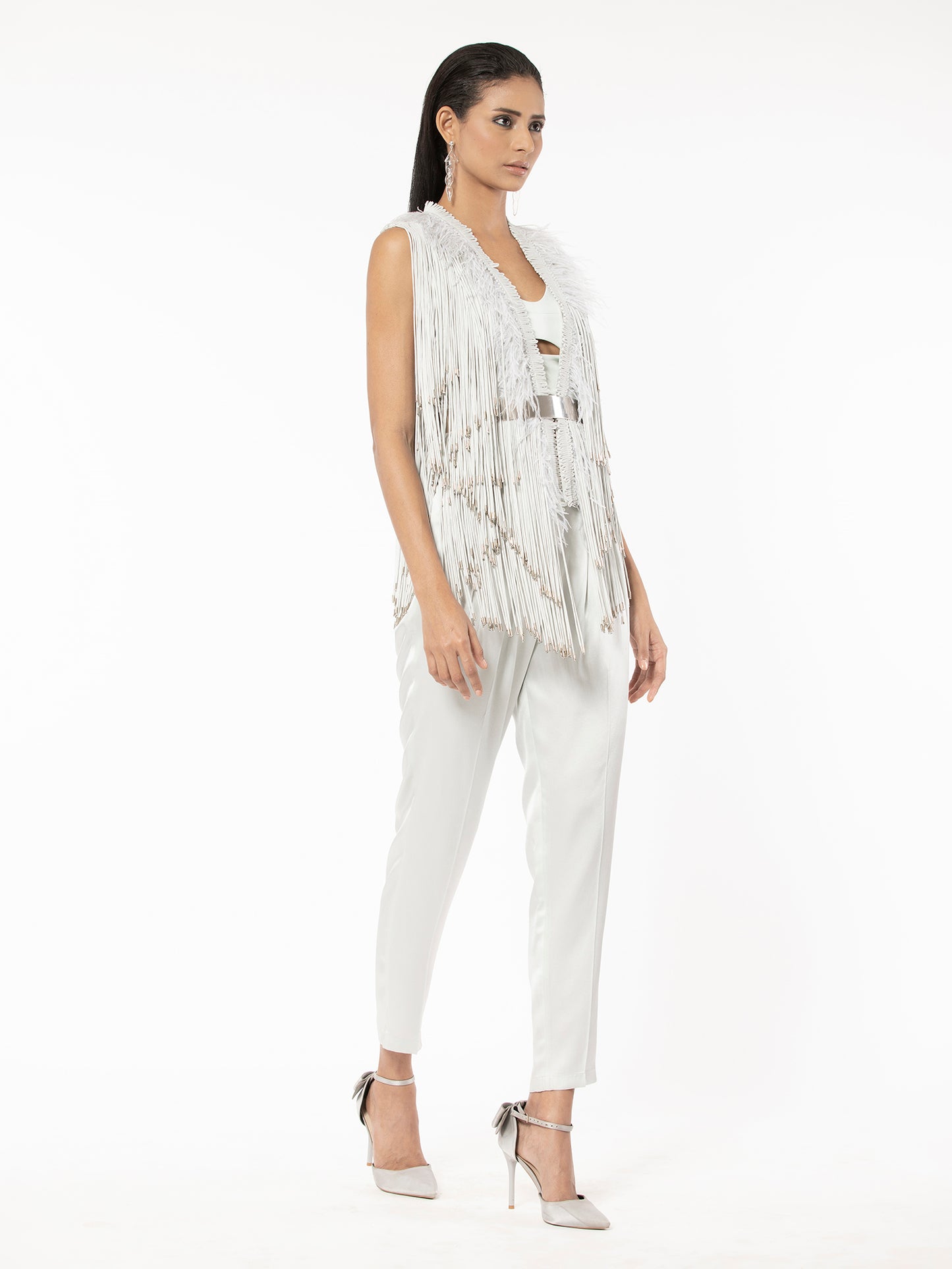 Camellia Fringe Jacket