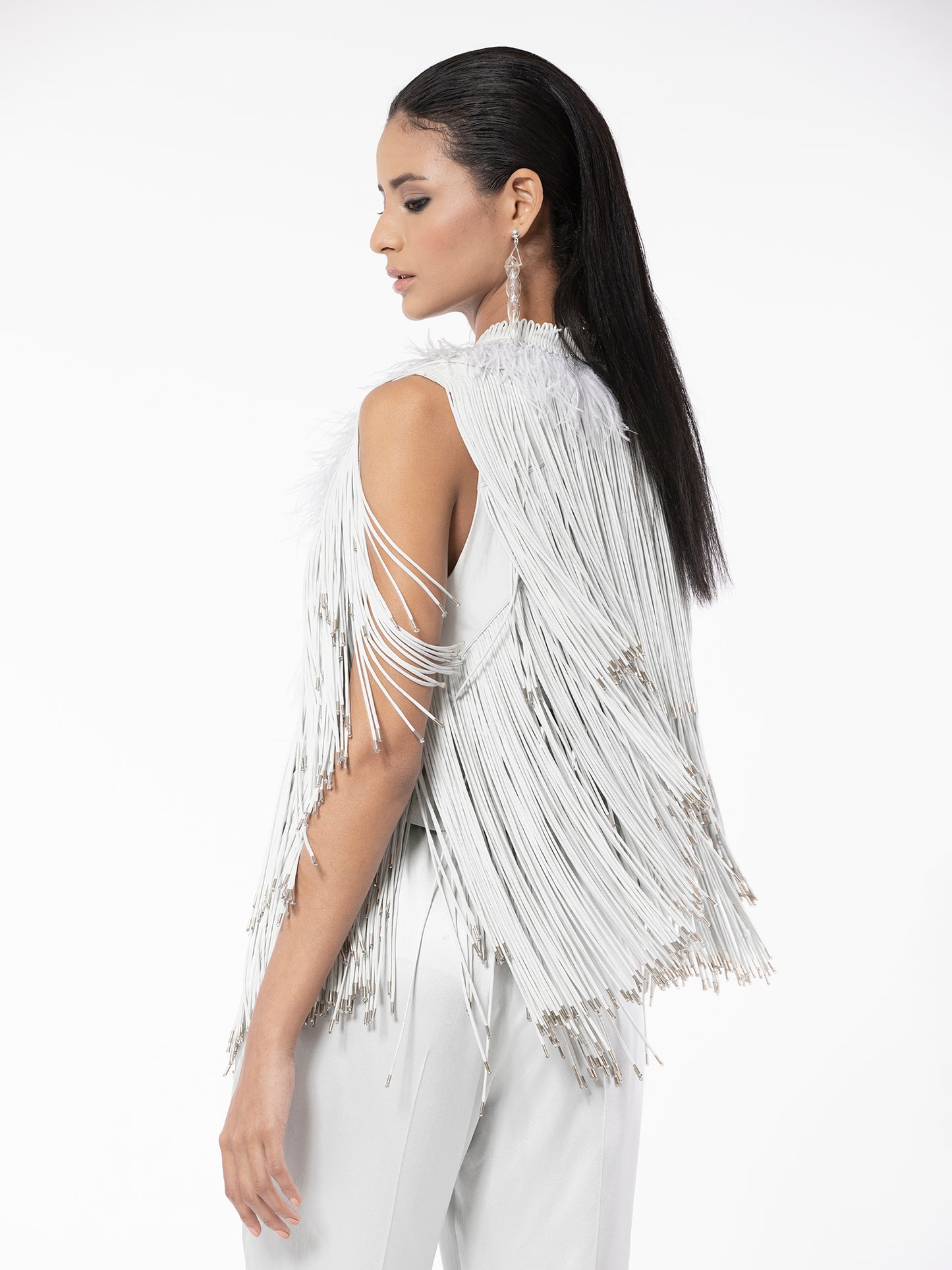 Camellia Fringe Jacket