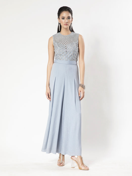 Cutwork Georgette Jumpsuit