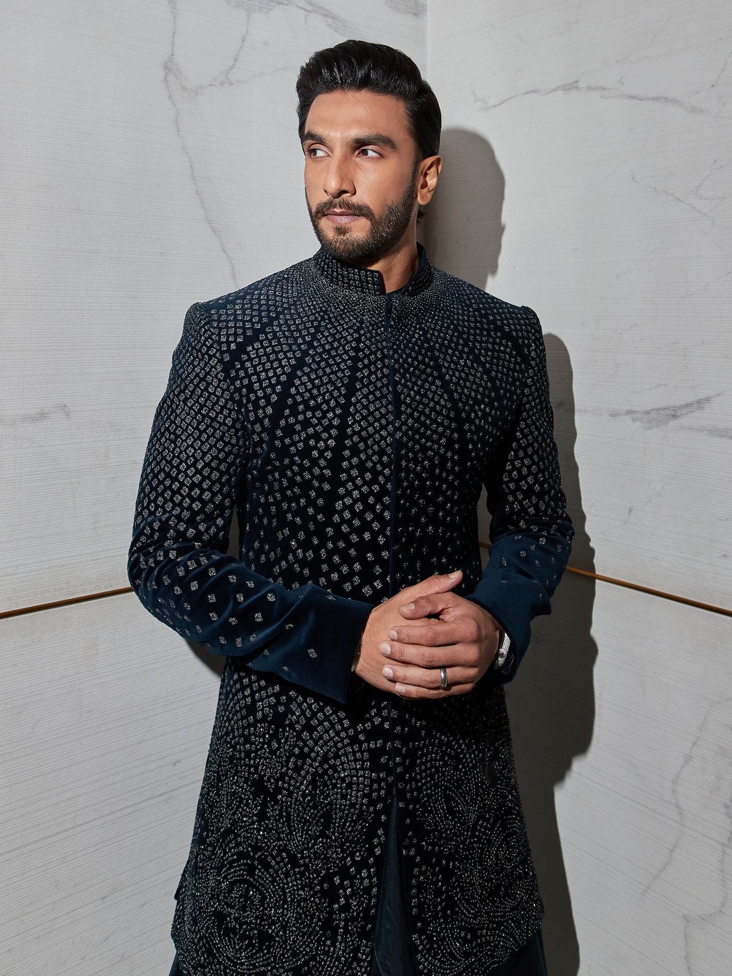 Ranveer Singh In Mosaic Sherwani