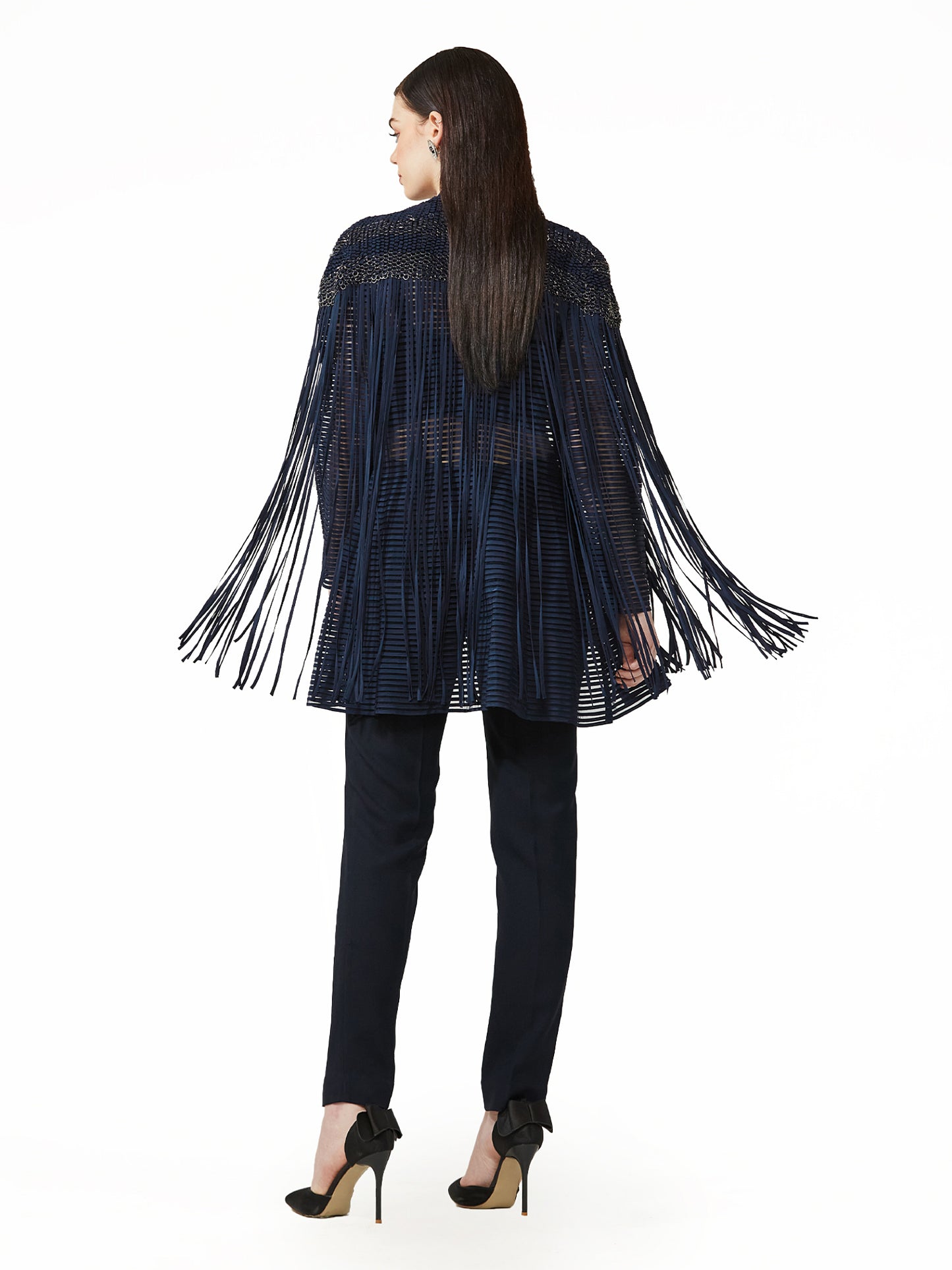 Front Open Navy Dori Jacket