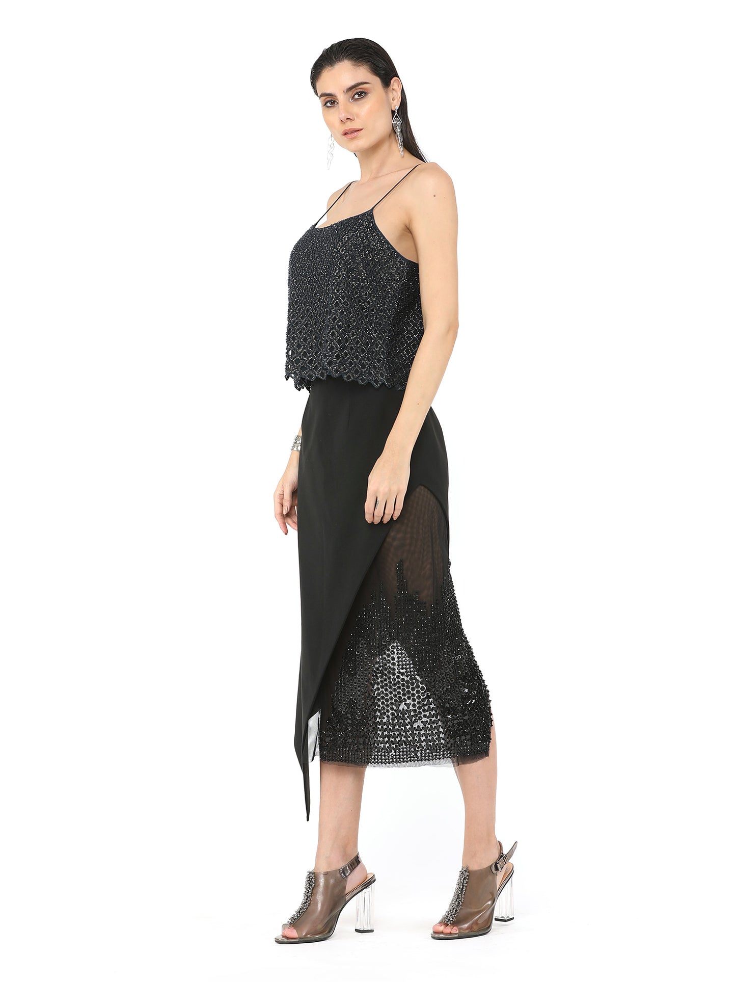 Black Wrap Skirt