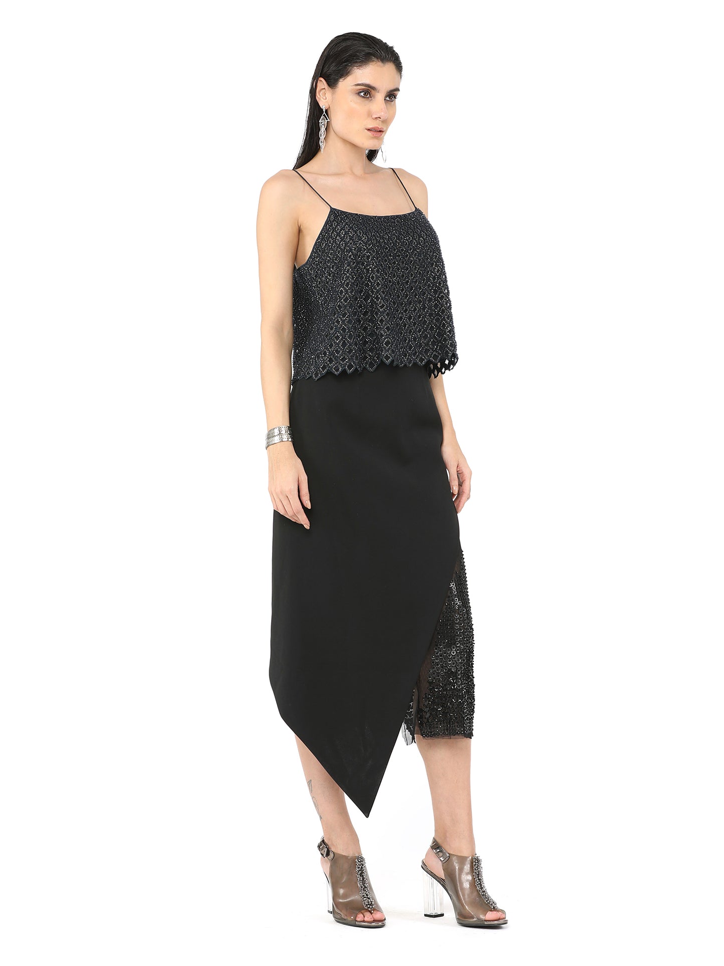 Black Wrap Skirt