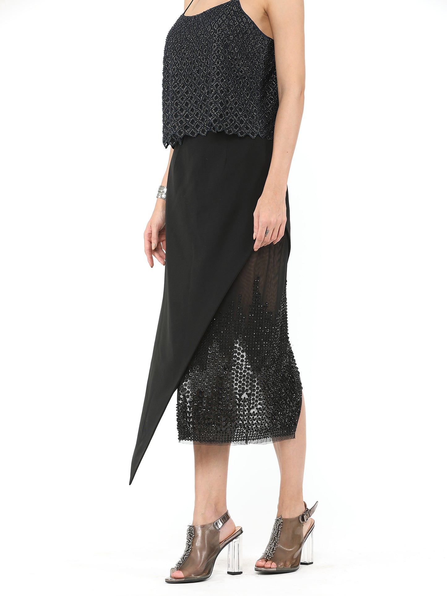 Black Wrap Skirt