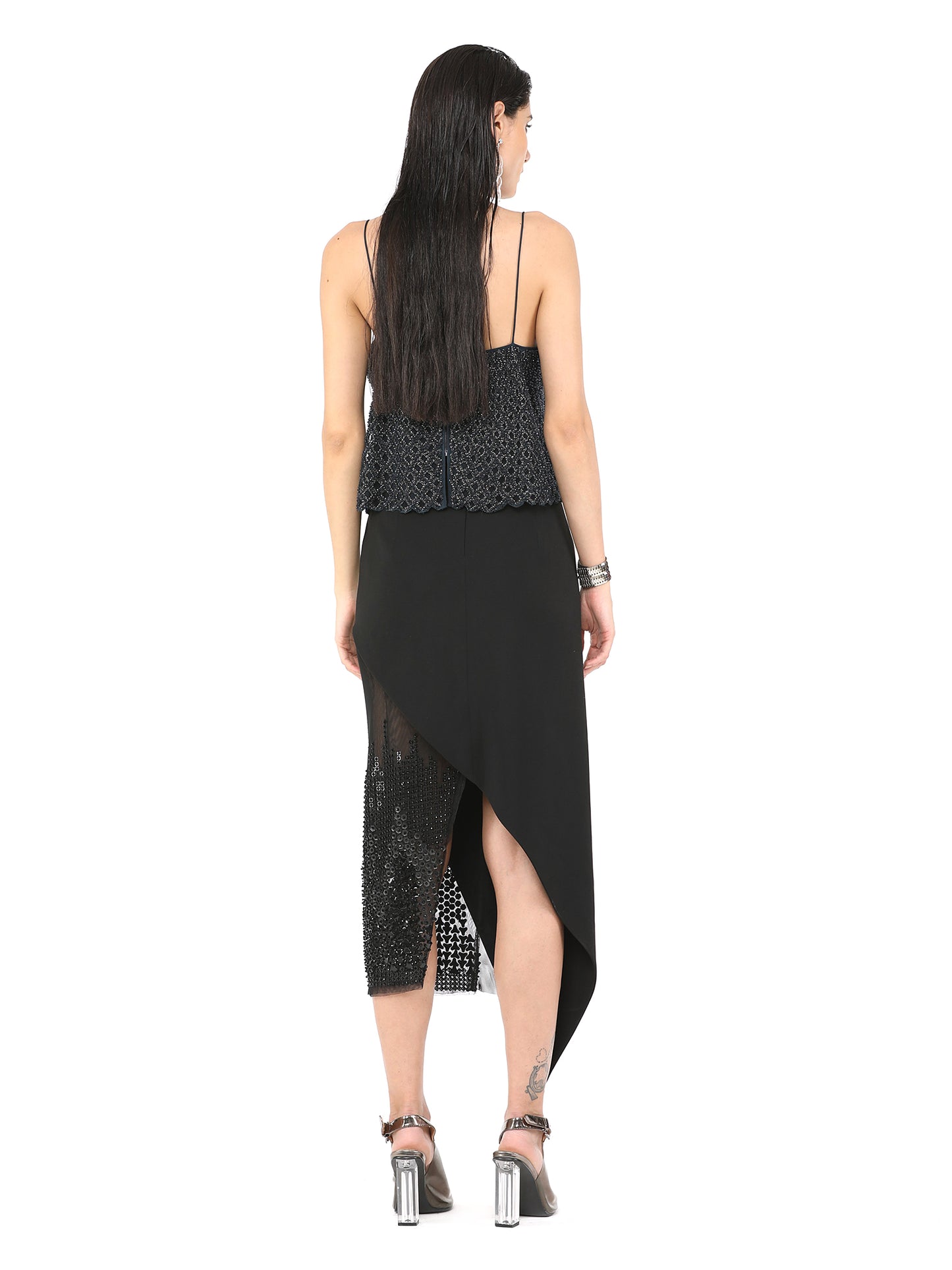 Black Wrap Skirt