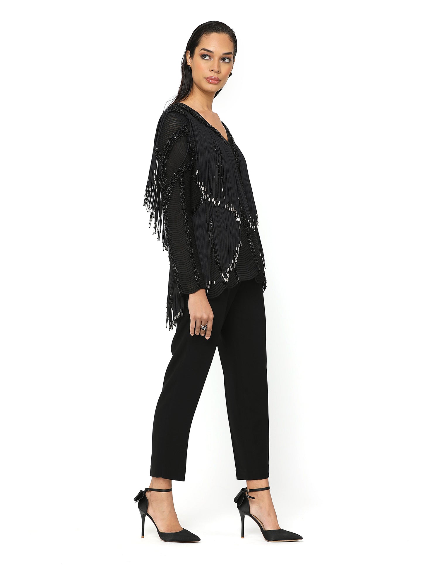 Black Straight Fit Trouser
