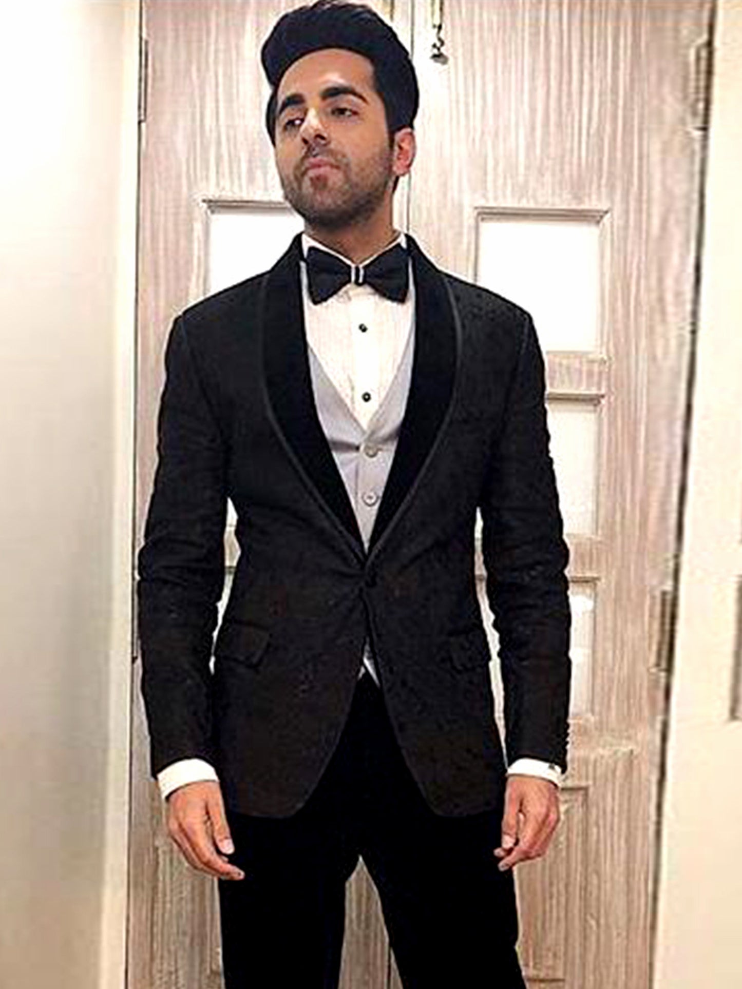 Ayushmann Khurrana In Shawl Collar Tuxedo