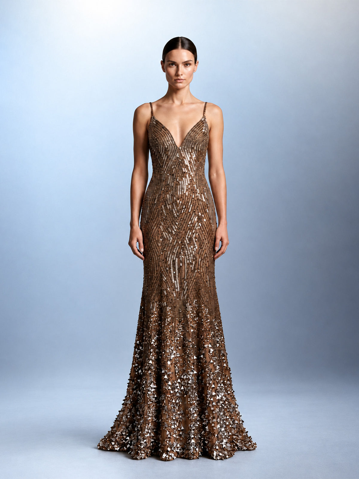 Sculpted Radiance Gown