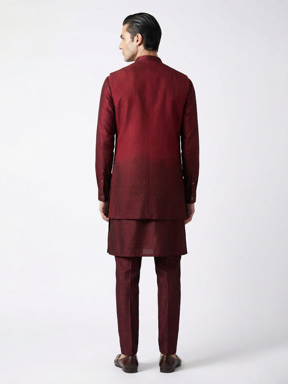 Maroon Ombre Bundi Set