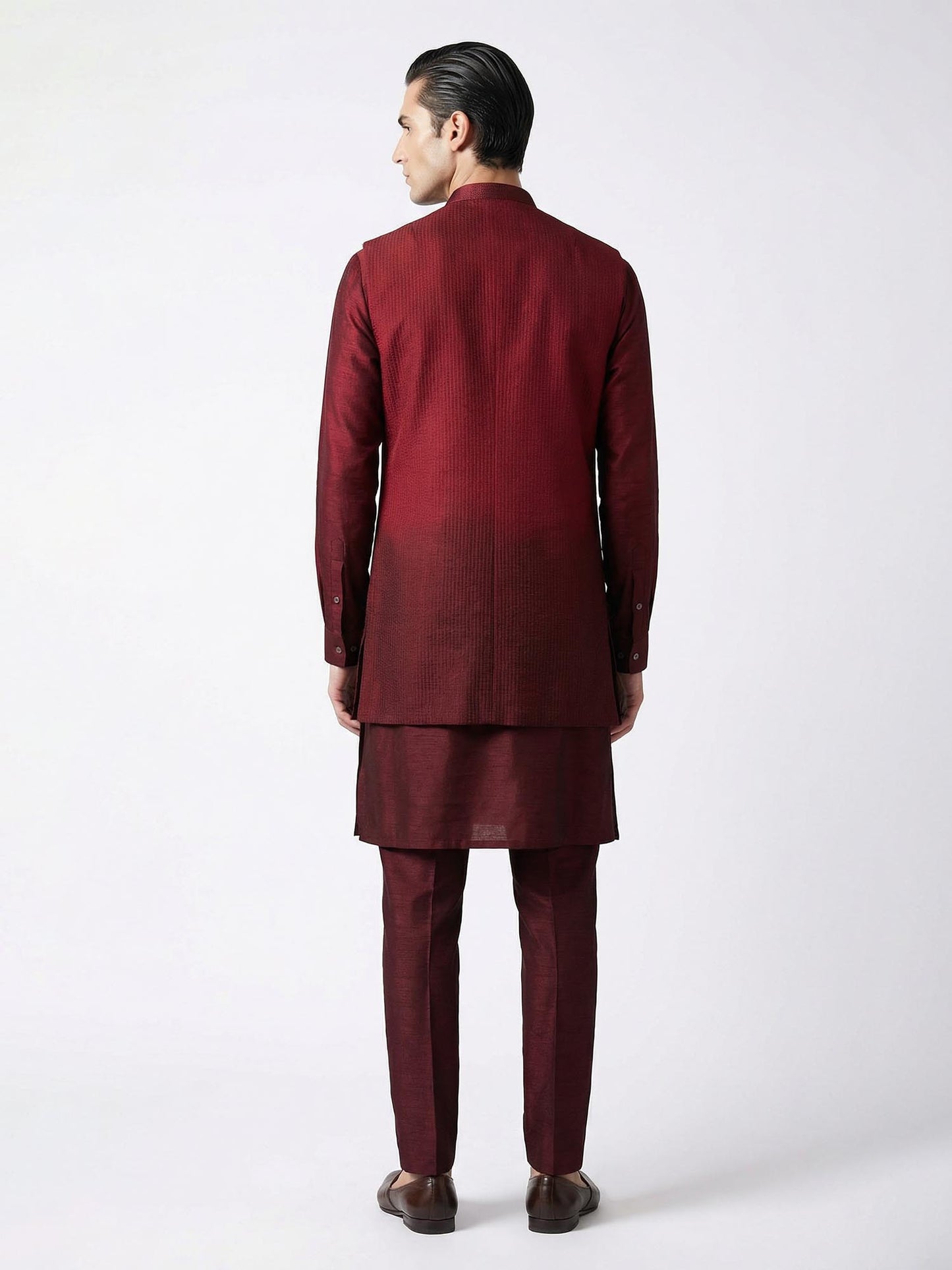 Maroon Ombre Bundi Set