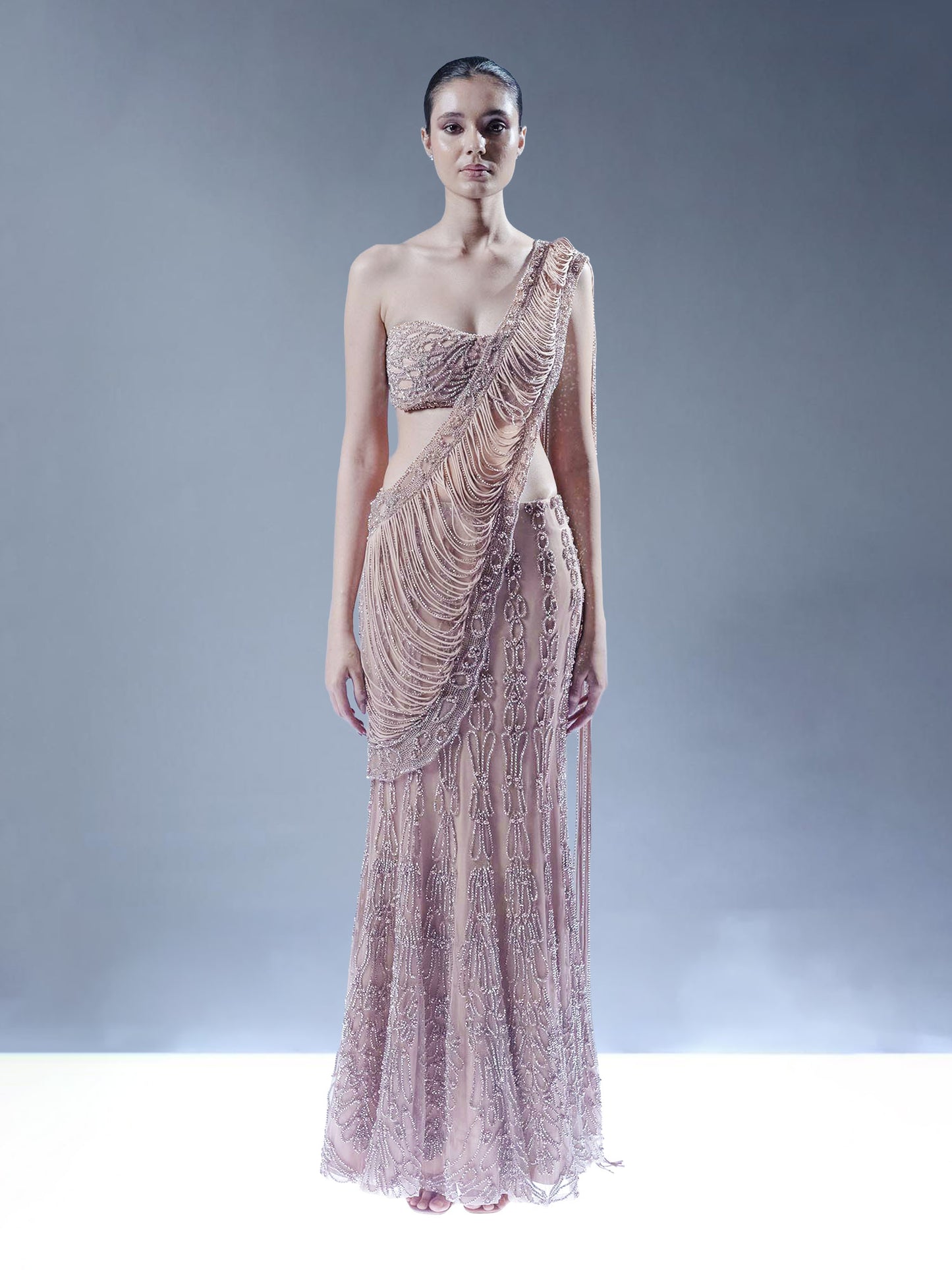 Shimmering Stillness Saree