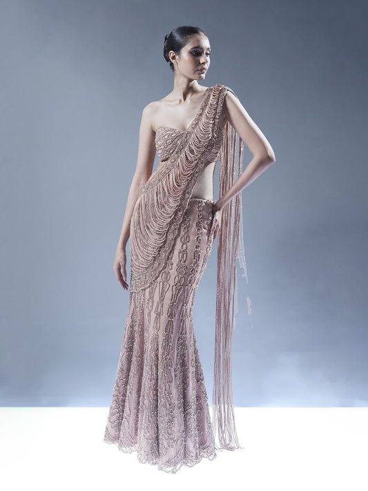 Shimmering Stillness Saree