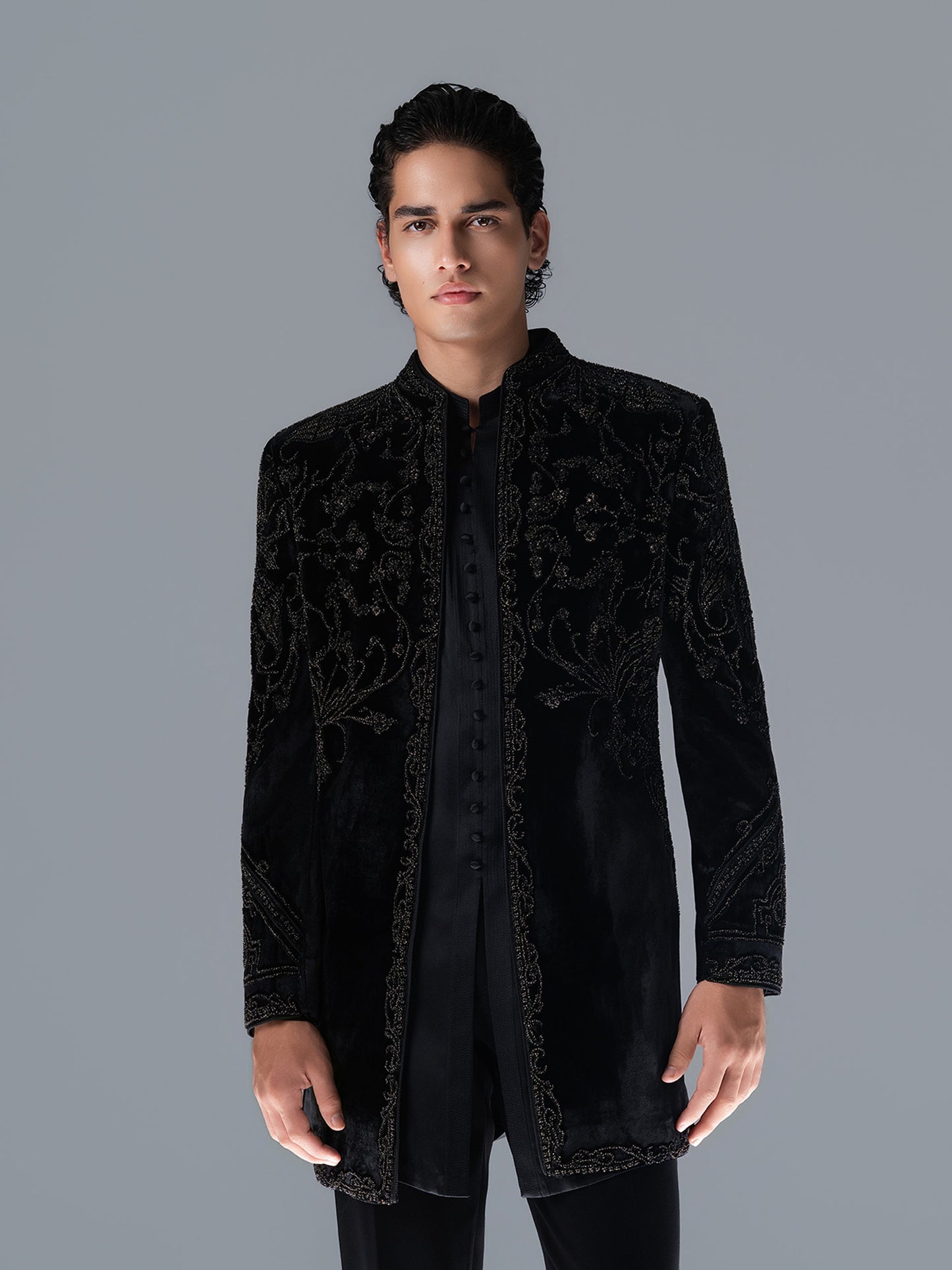 Midnight Grove Sherwani Set