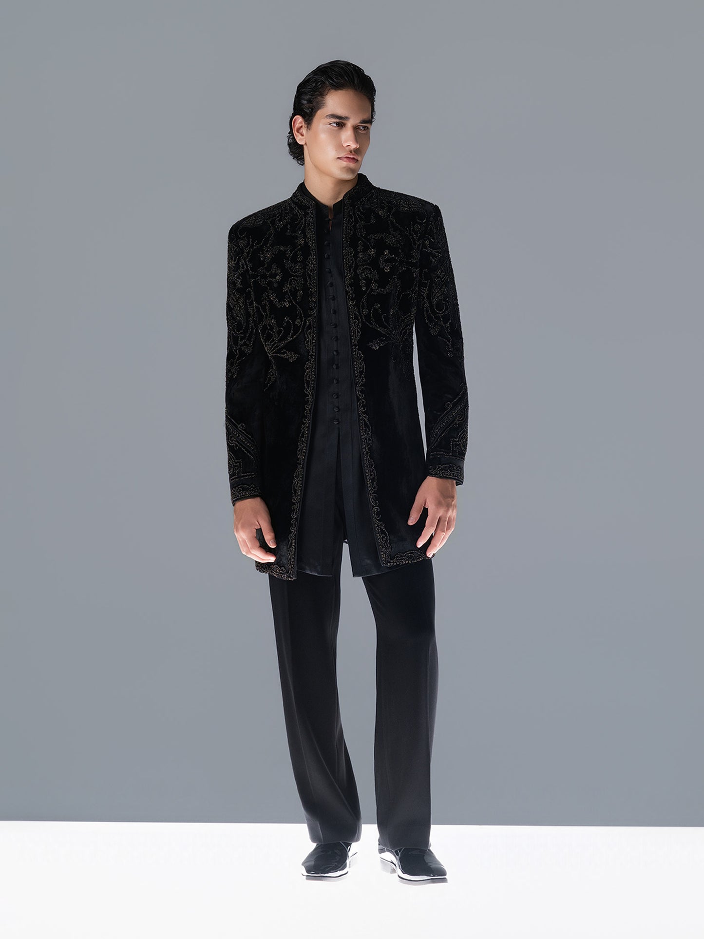 Midnight Grove Sherwani Set