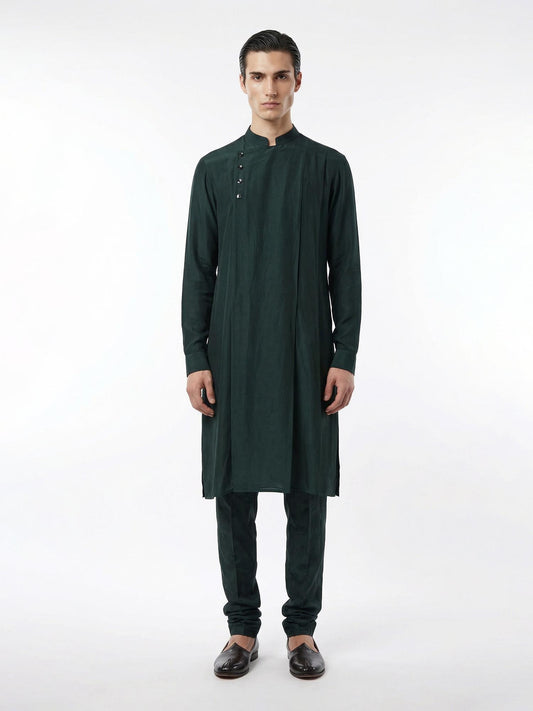 Emerald Asymmetric Kurta Set