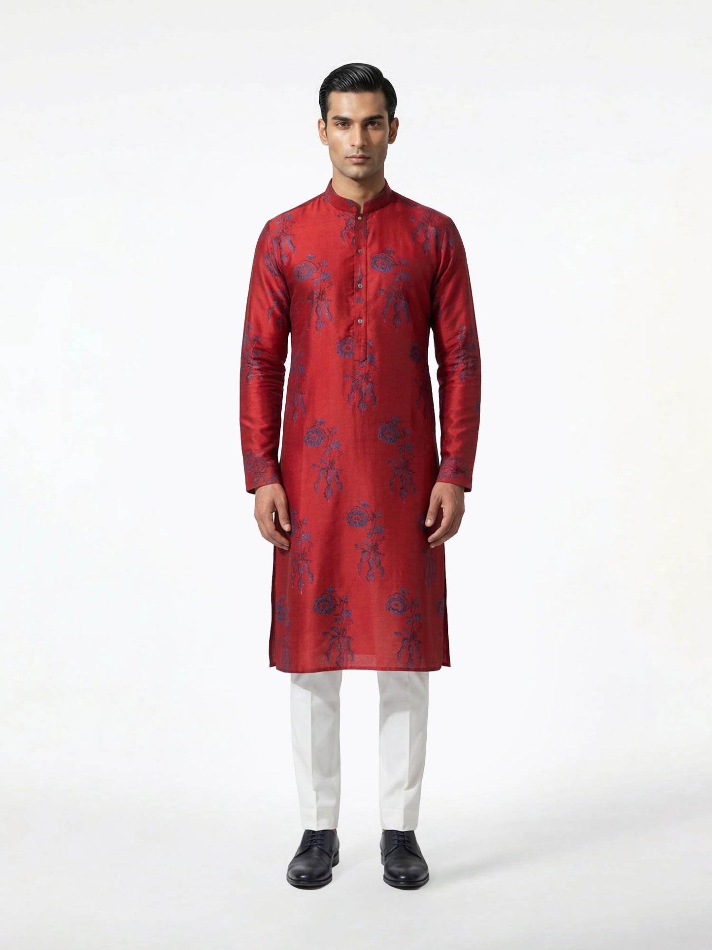 Regal Bloom Mandarin Kurta