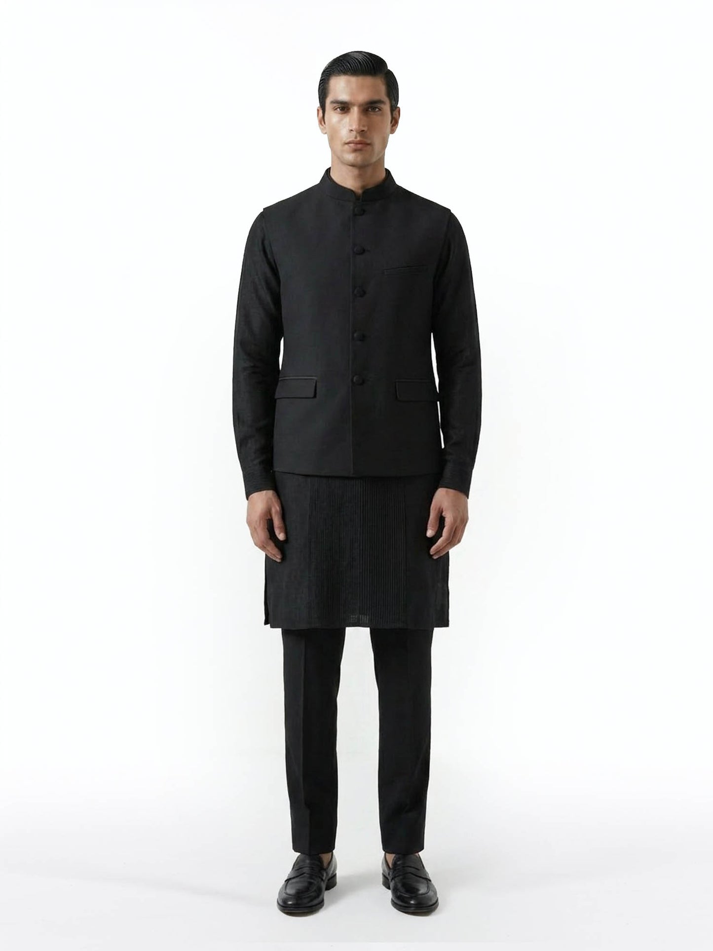 Midnight Black Bandhgala Jacket
