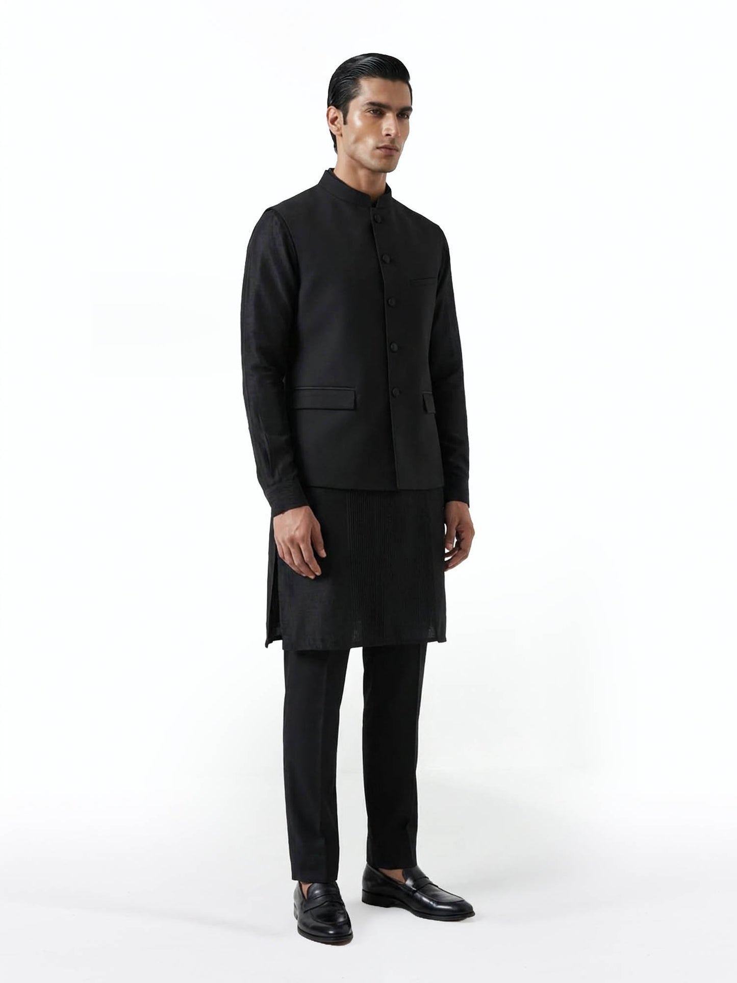 Midnight Black Bandhgala Jacket