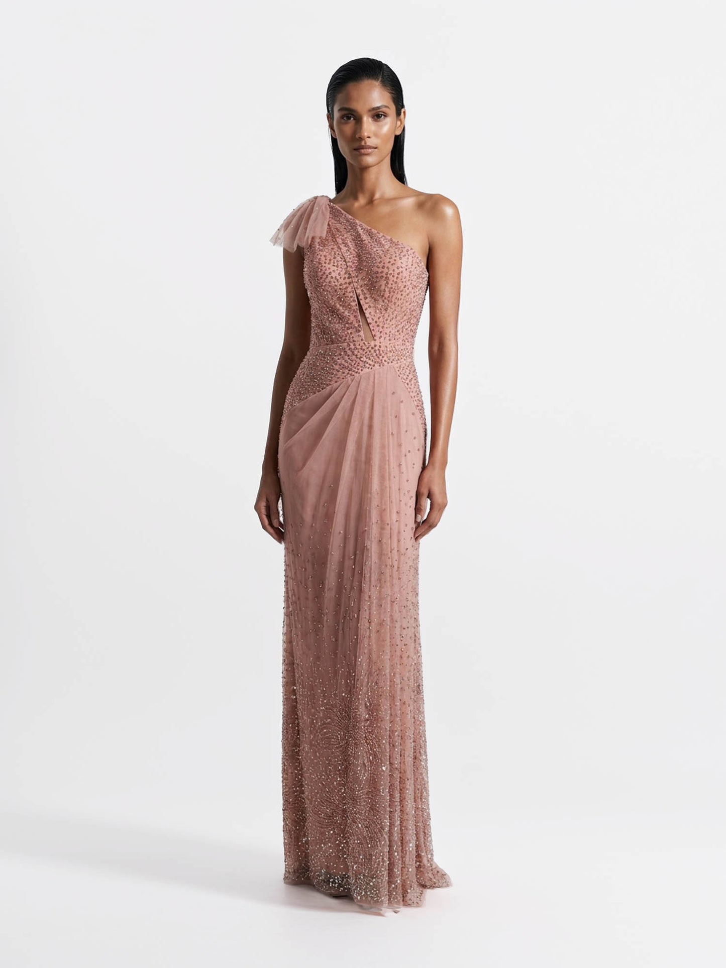 Aurora Drape One-Shoulder Gown