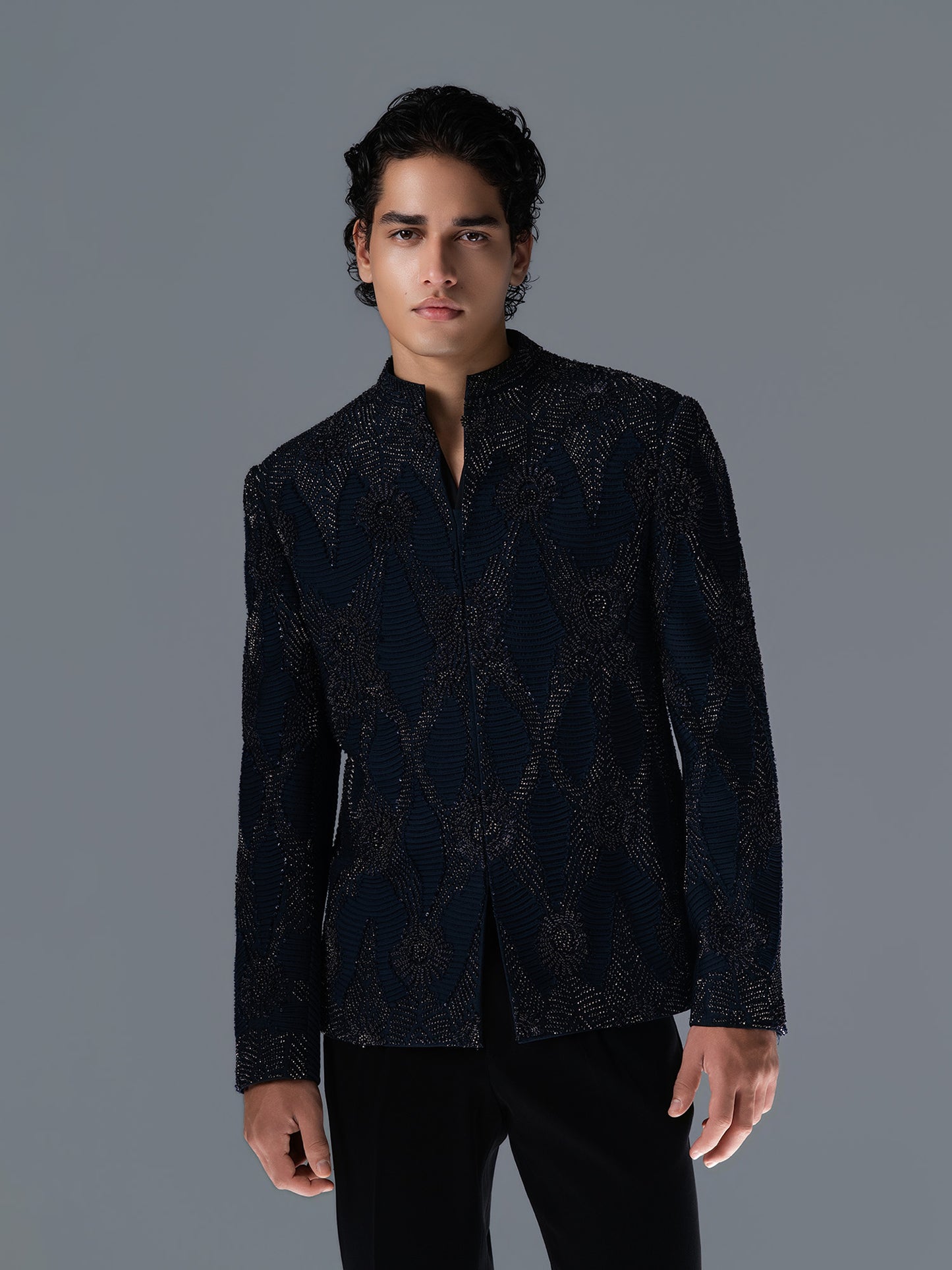 Auric Rhythm Bandhgala Set