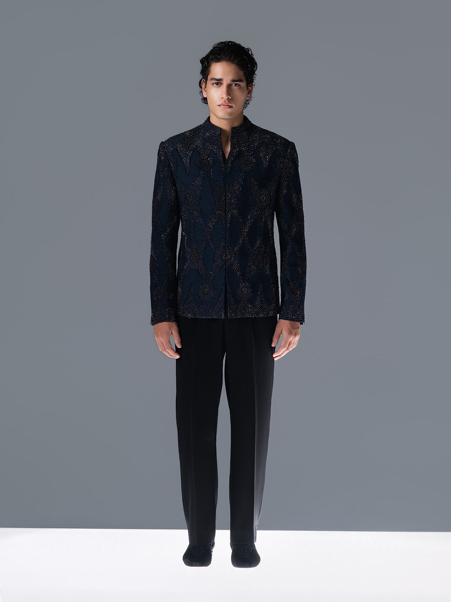 Auric Rhythm Bandhgala Set
